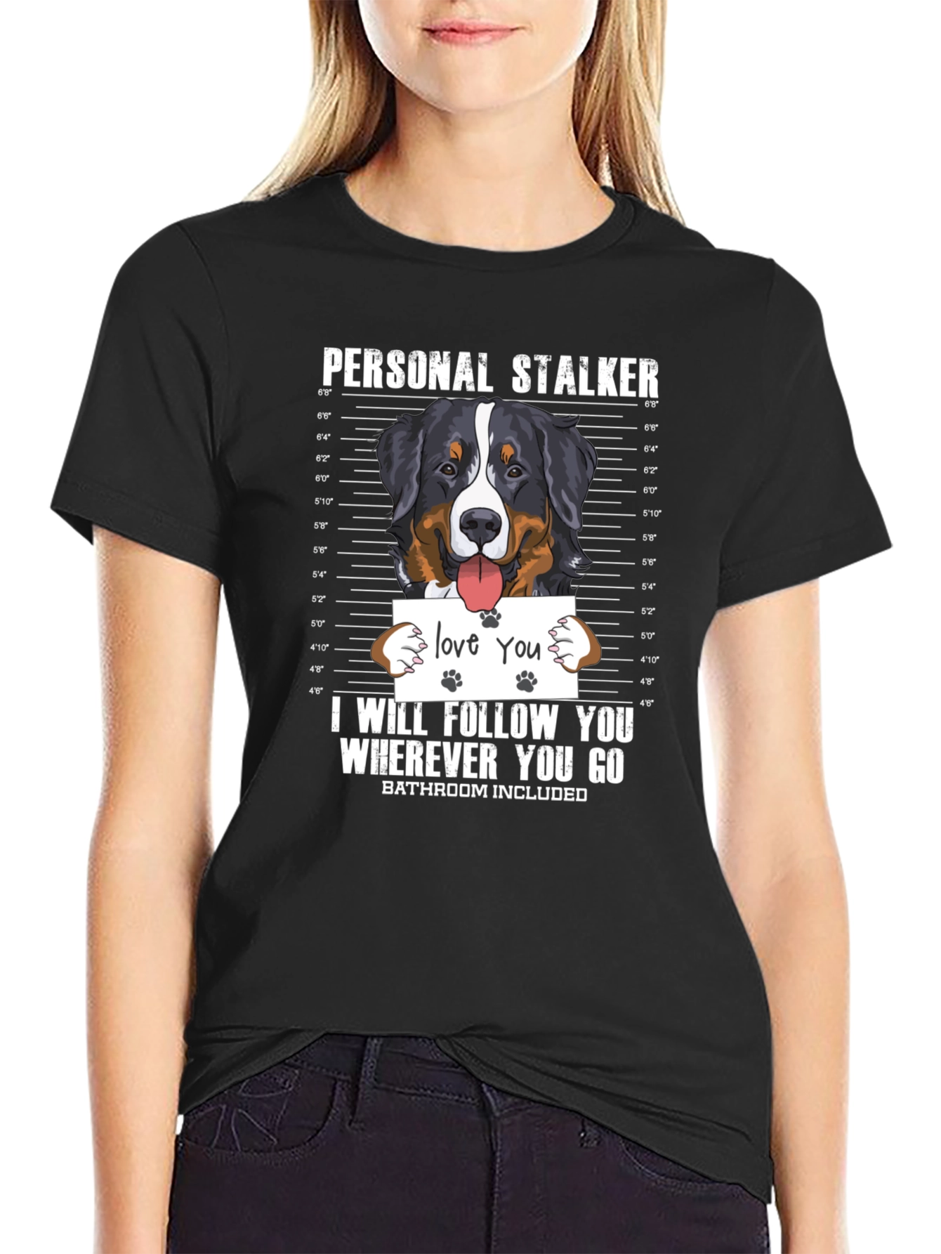 Personal Stalker Dog T-Shirt - Funny Pet Lover Tee