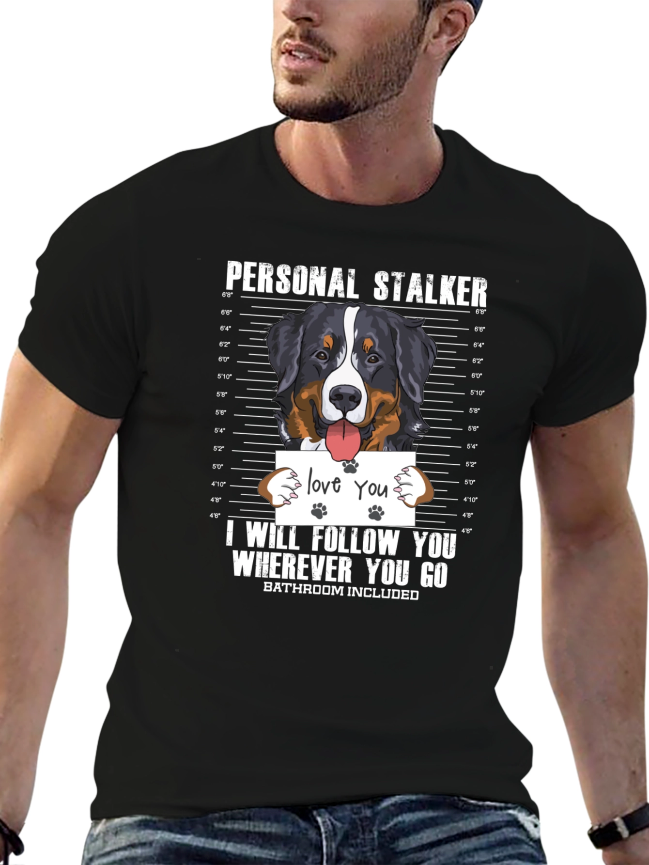 Personal Stalker Dog T-Shirt - Funny Pet Lover Tee