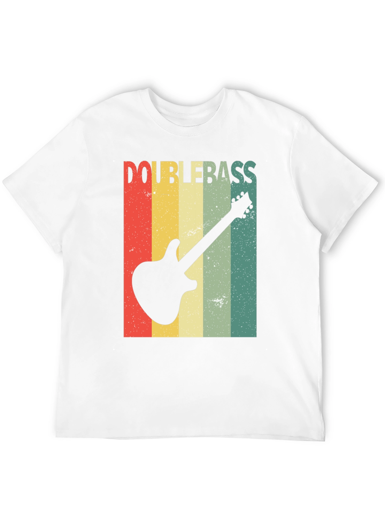 Retro Double Bass Guitar T-Shirt