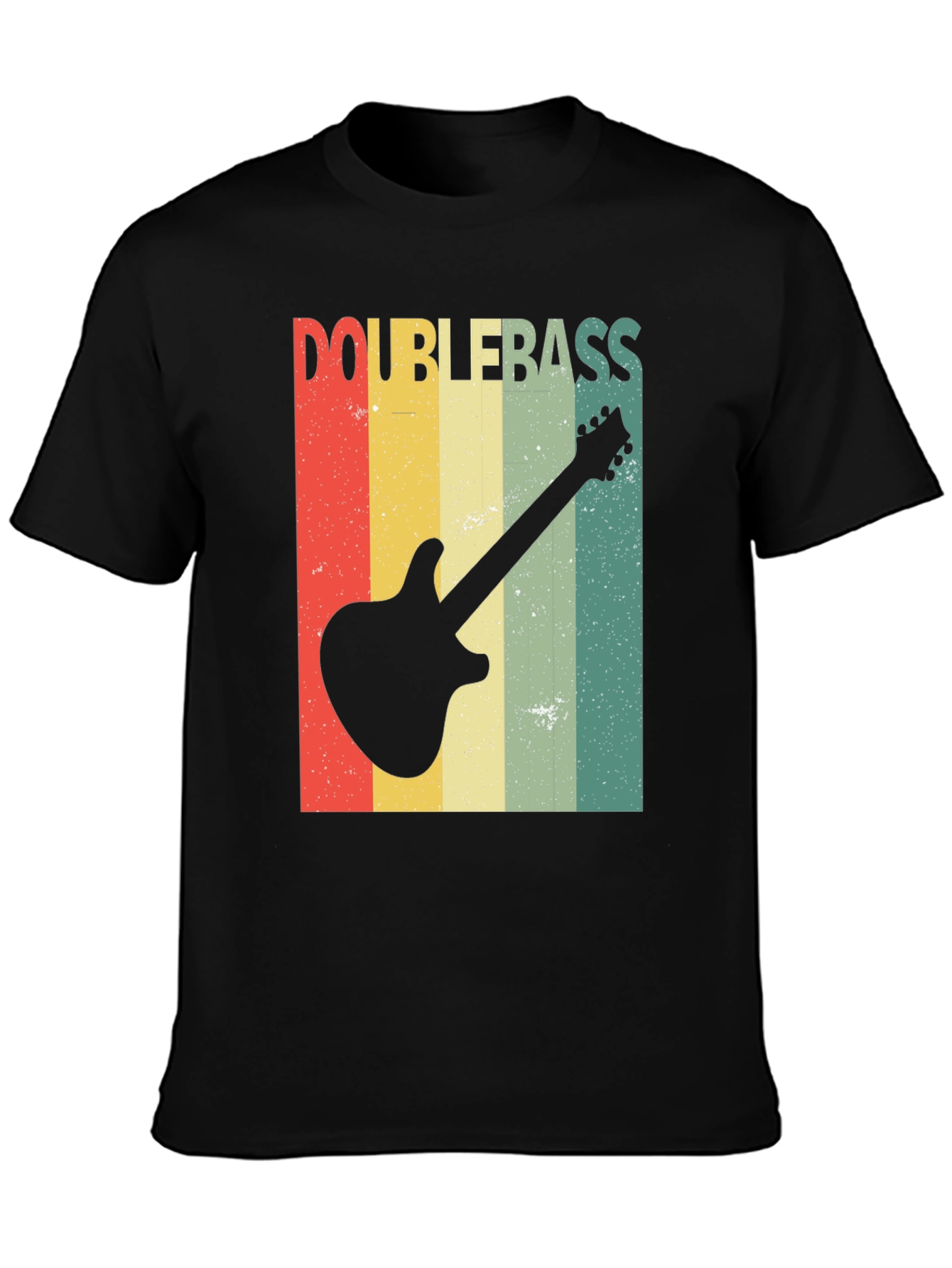 Retro Double Bass Guitar T-Shirt