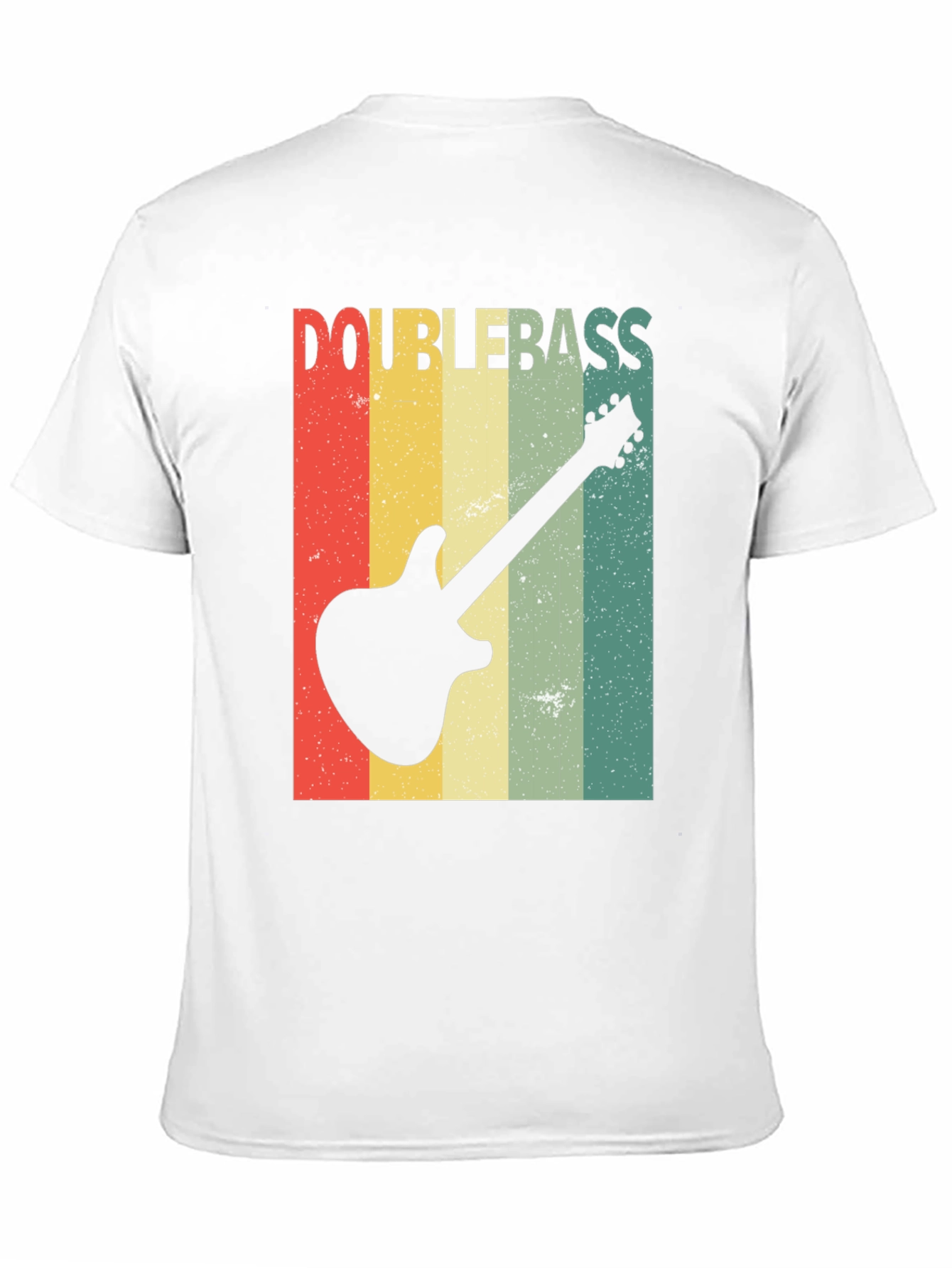 Retro Double Bass Guitar T-Shirt