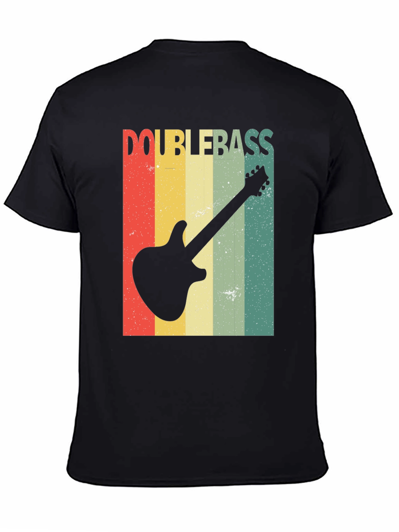 Retro Double Bass Guitar T-Shirt