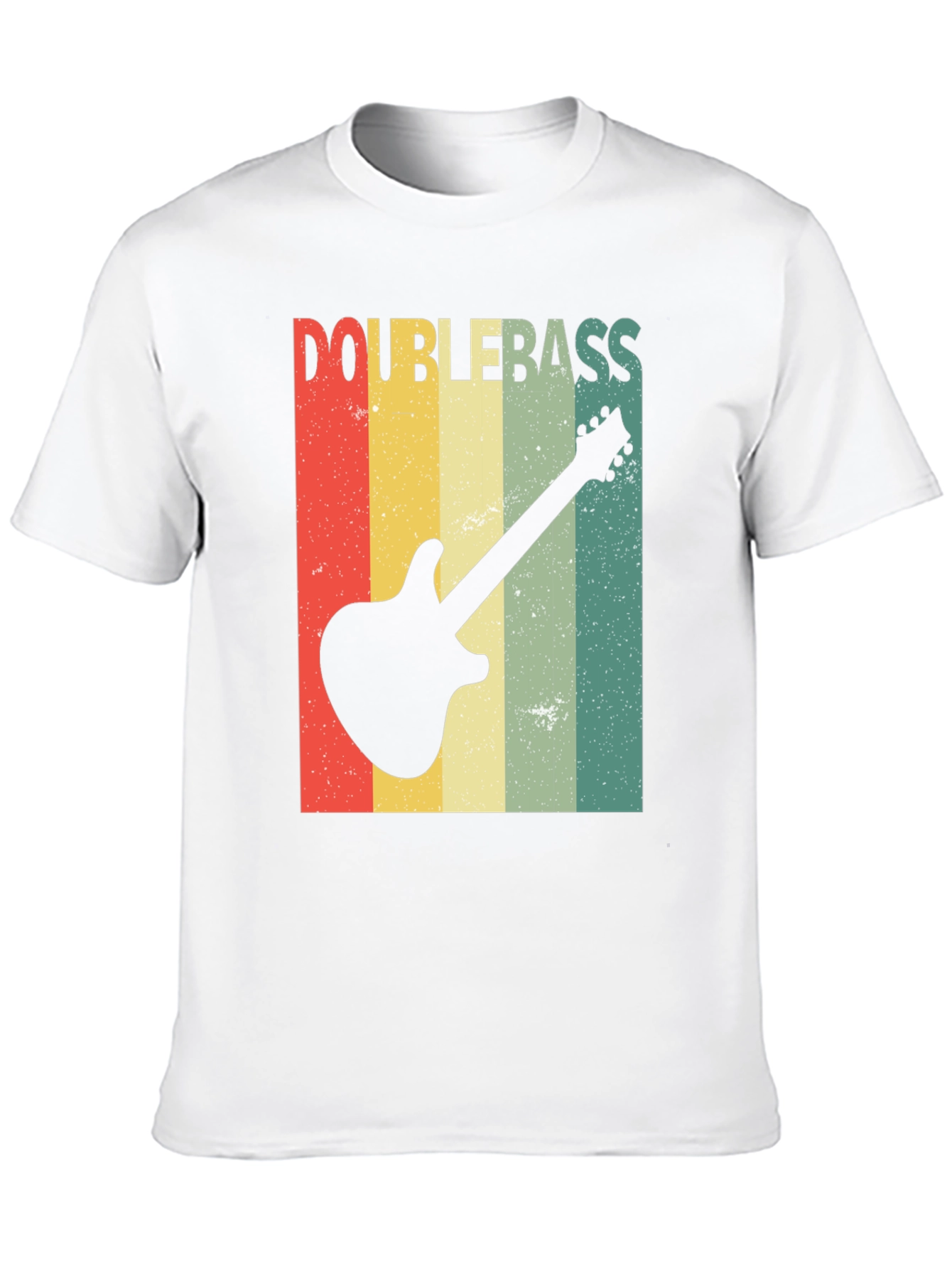 Retro Double Bass Guitar T-Shirt