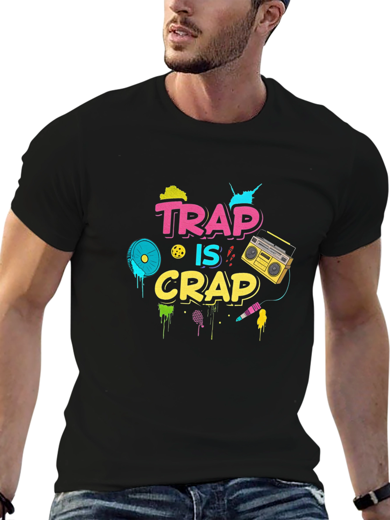 Trap is Crap 80s Style T-Shirt