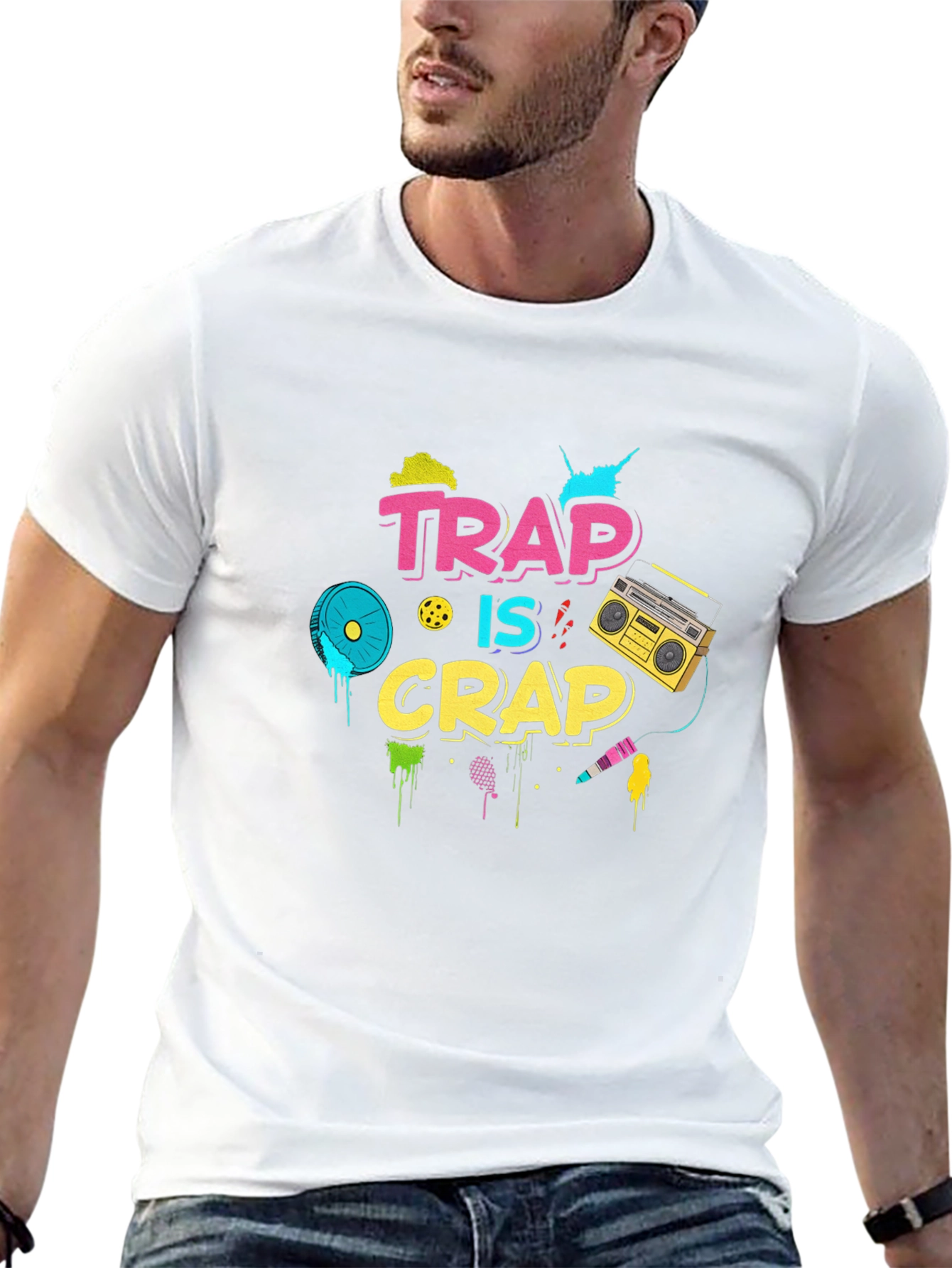 Trap is Crap 80s Style T-Shirt