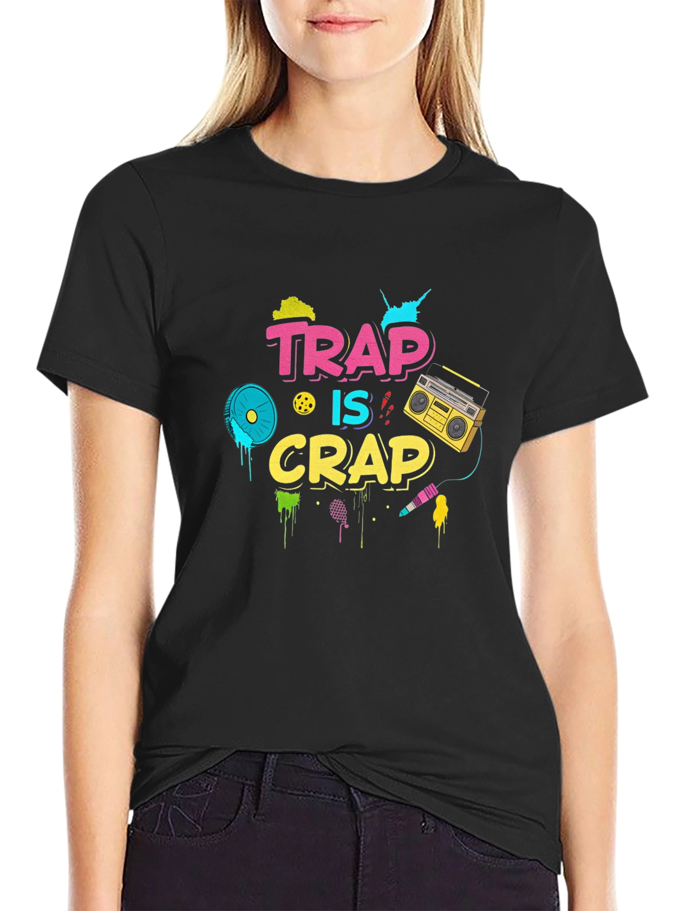 Trap is Crap 80s Style T-Shirt