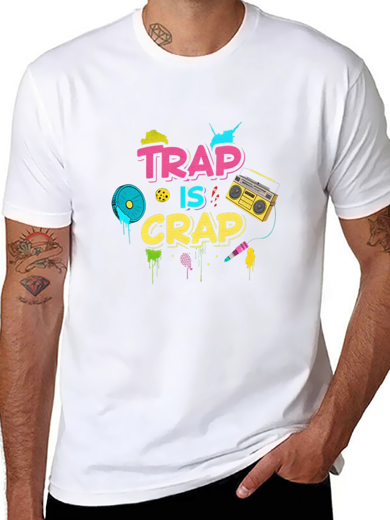 Trap is Crap 80s Style T-Shirt