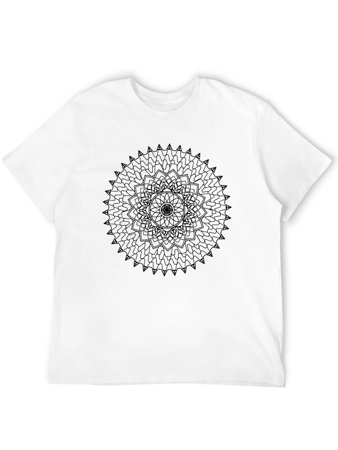 Mandala Graphic Print Black T-Shirt