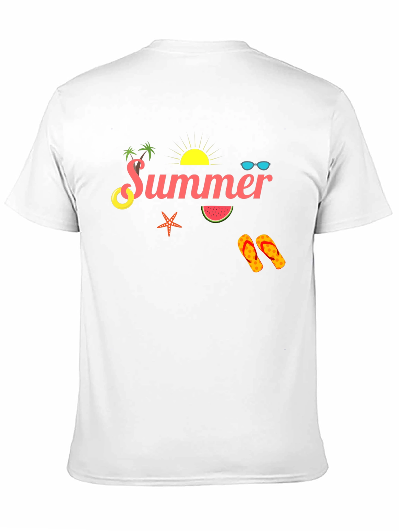 Summer Vibes Black T-Shirt