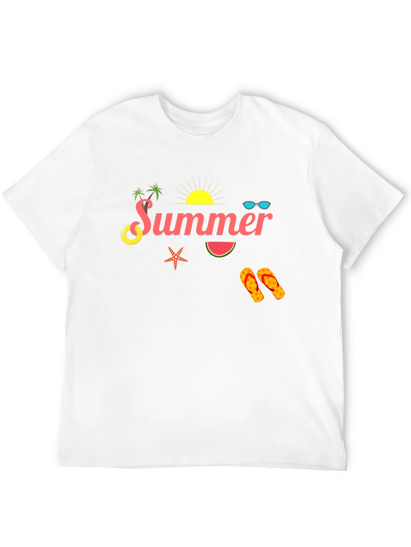 Summer Vibes Black T-Shirt