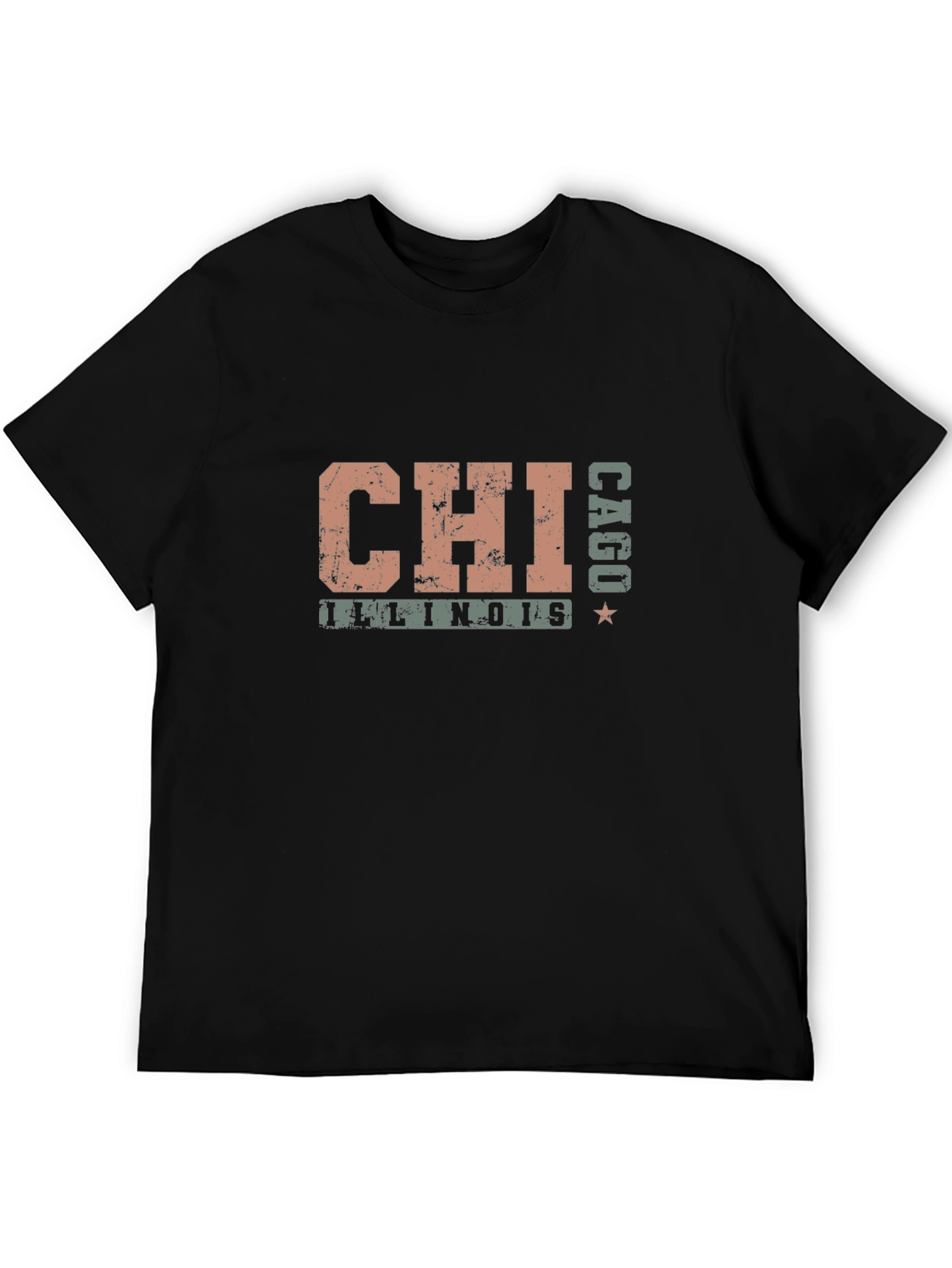 Chicago Illinois T-Shirt - CAGU Distressed Style