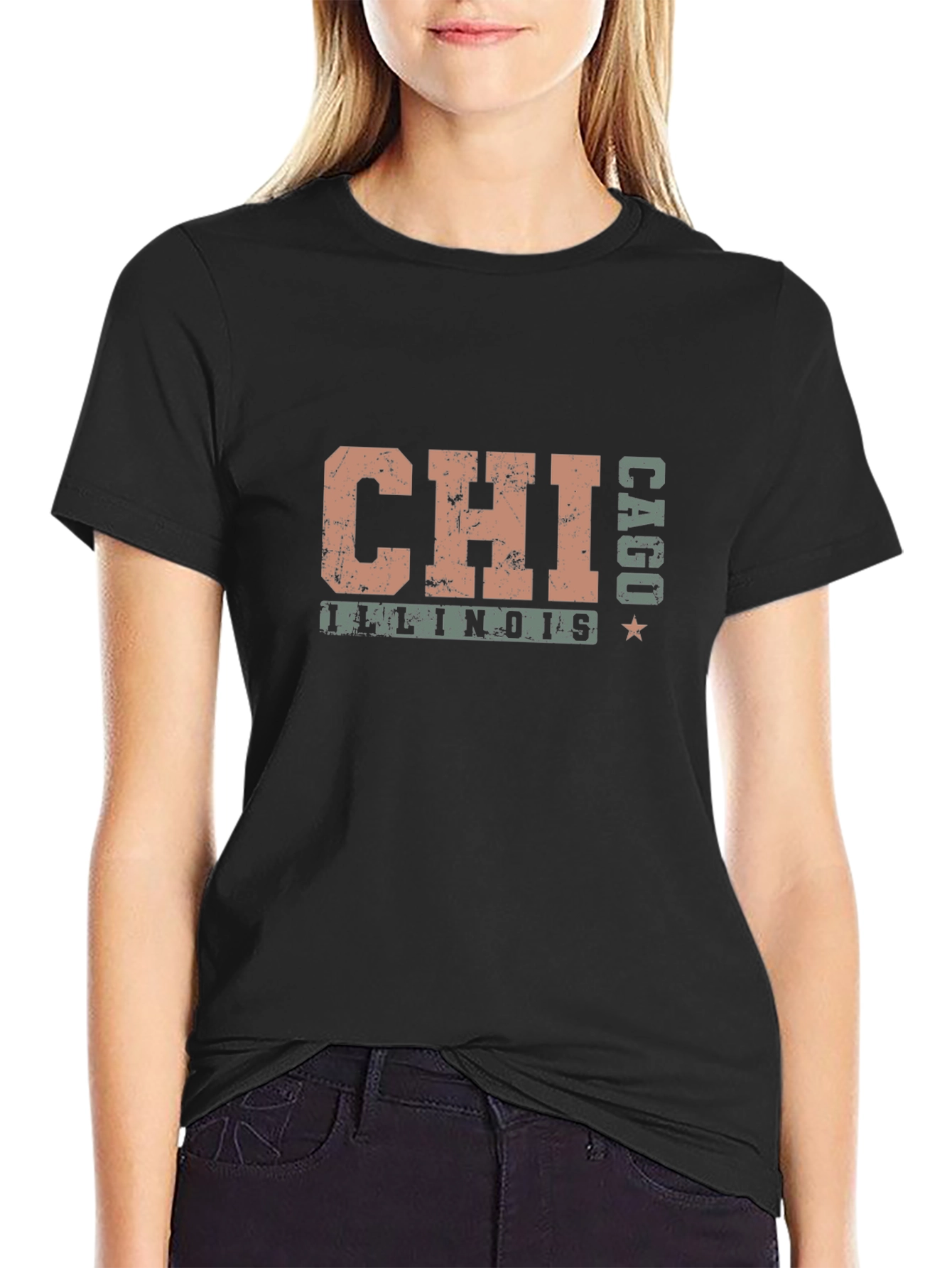 Chicago Illinois T-Shirt - CAGU Distressed Style