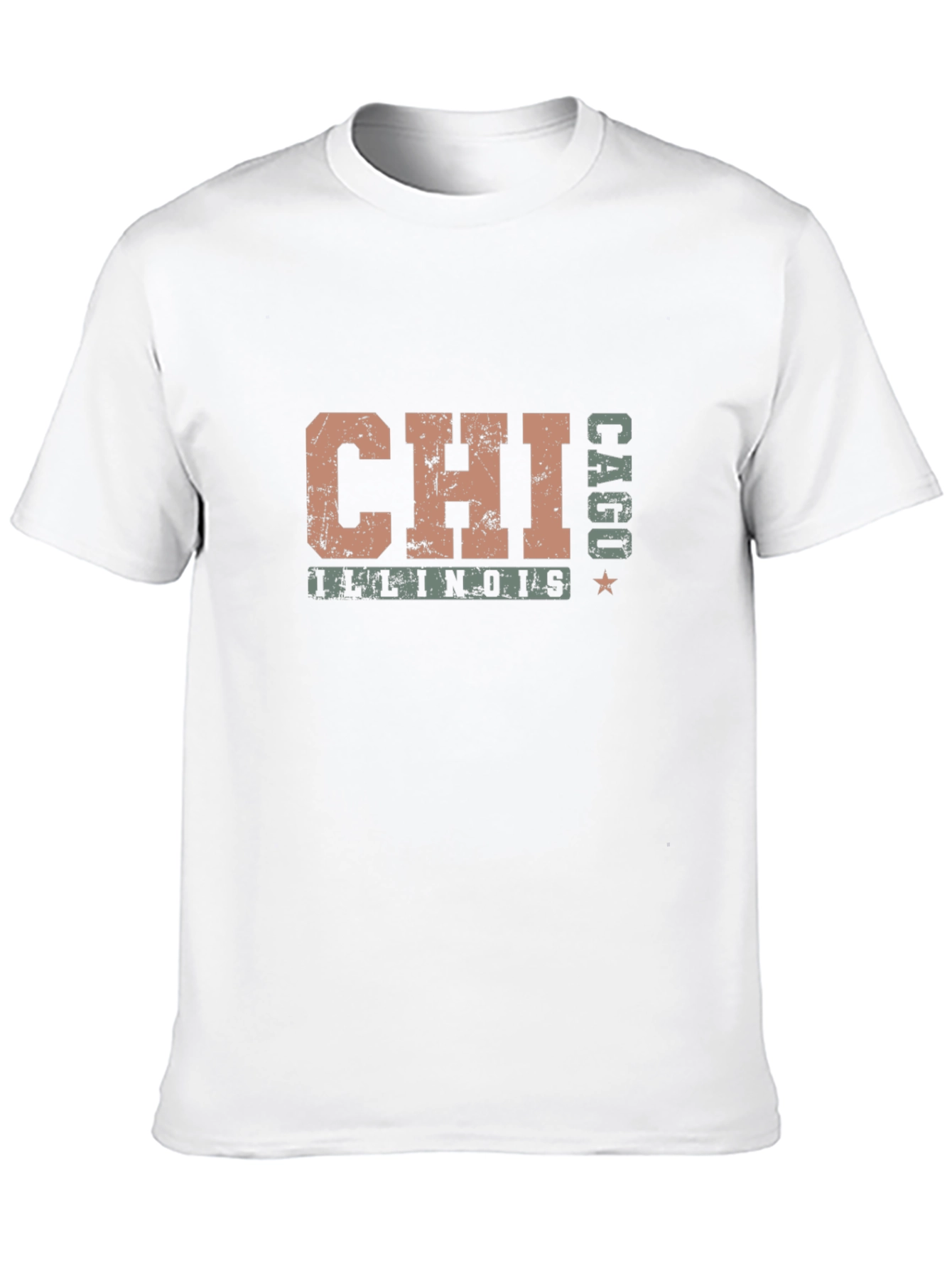 Chicago Illinois T-Shirt - CAGU Distressed Style