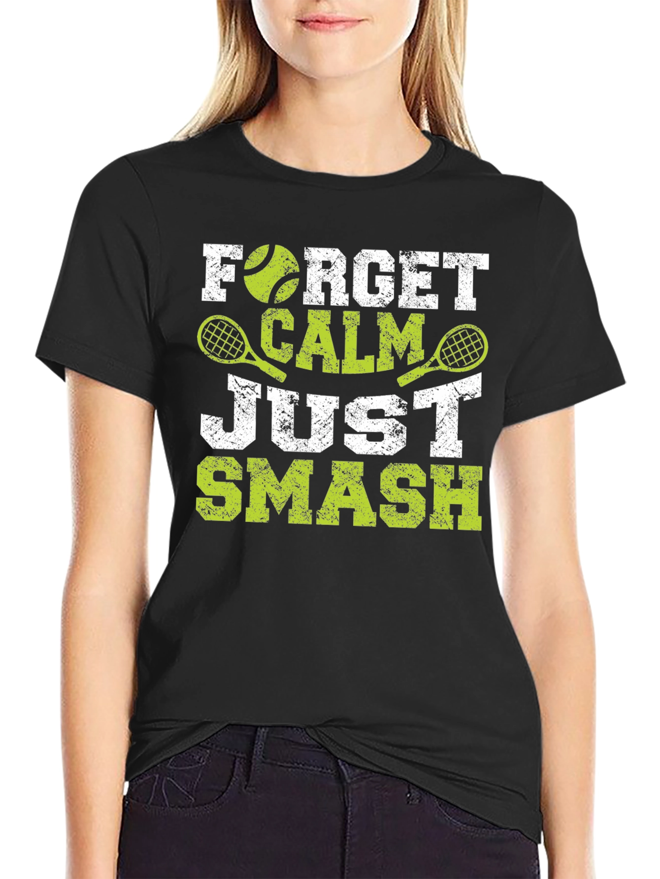 Forget Calm Just Smash Tennis T-Shirt