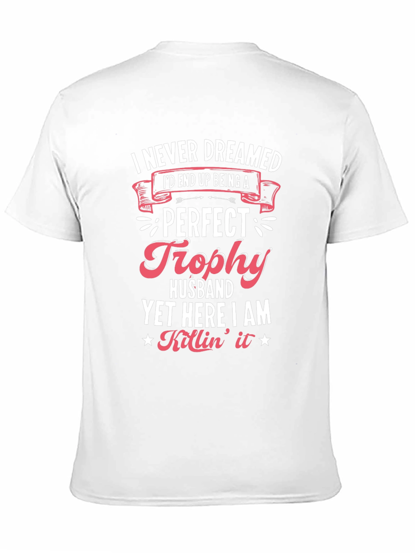 Perfect Trophy Husband Black Graphic T-Shirt