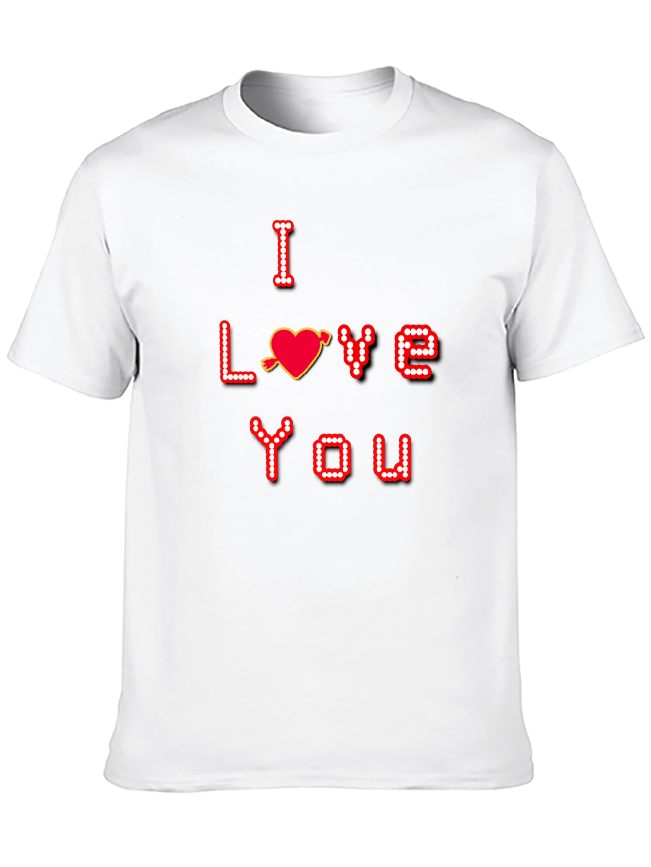 I Love You Gamer Pixel Tee - Black