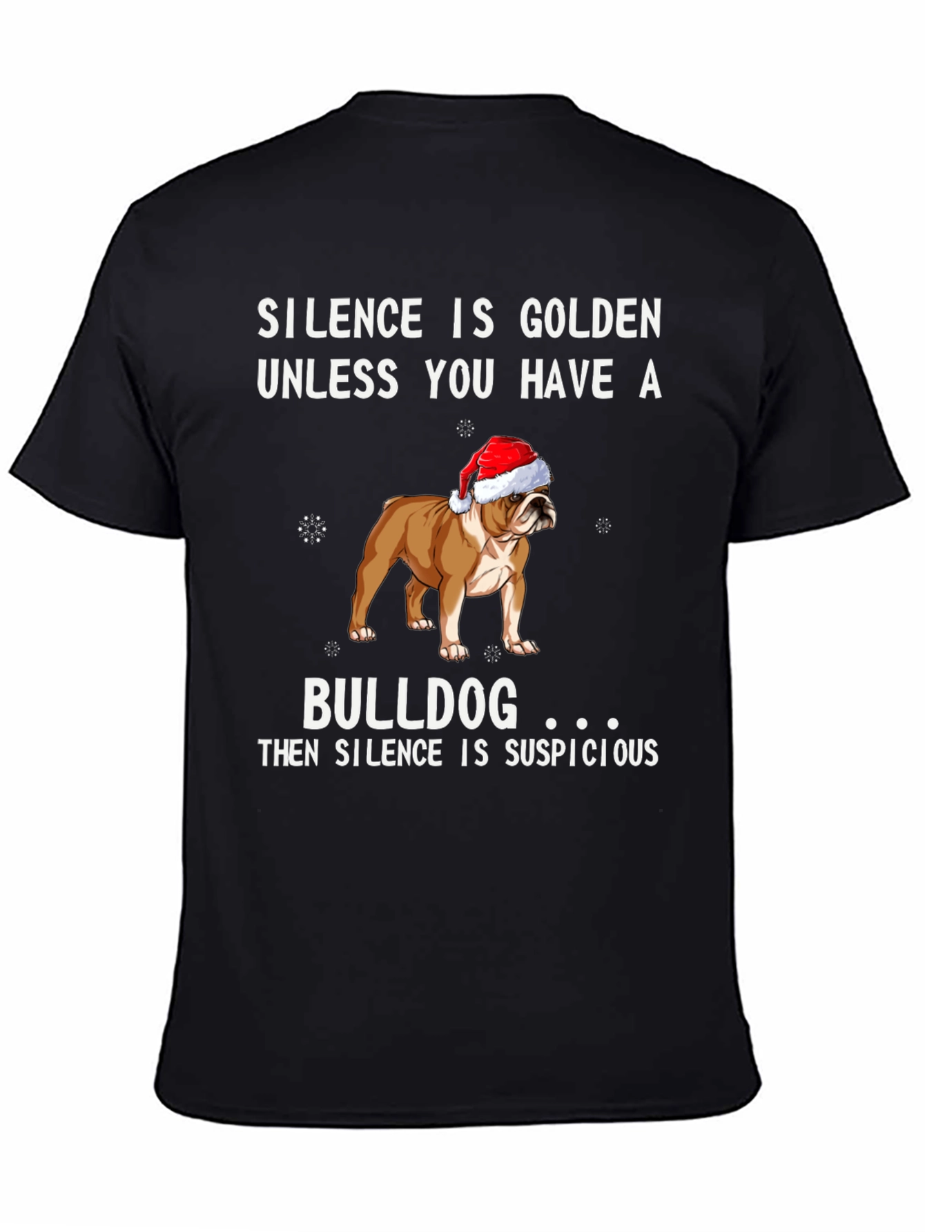 Silence is Golden Bulldog Graphic Tee