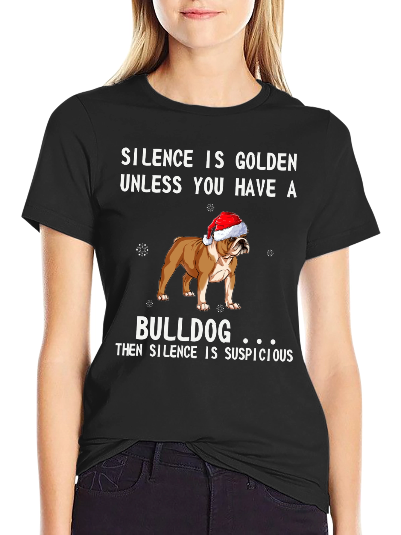 Silence is Golden Bulldog Graphic Tee