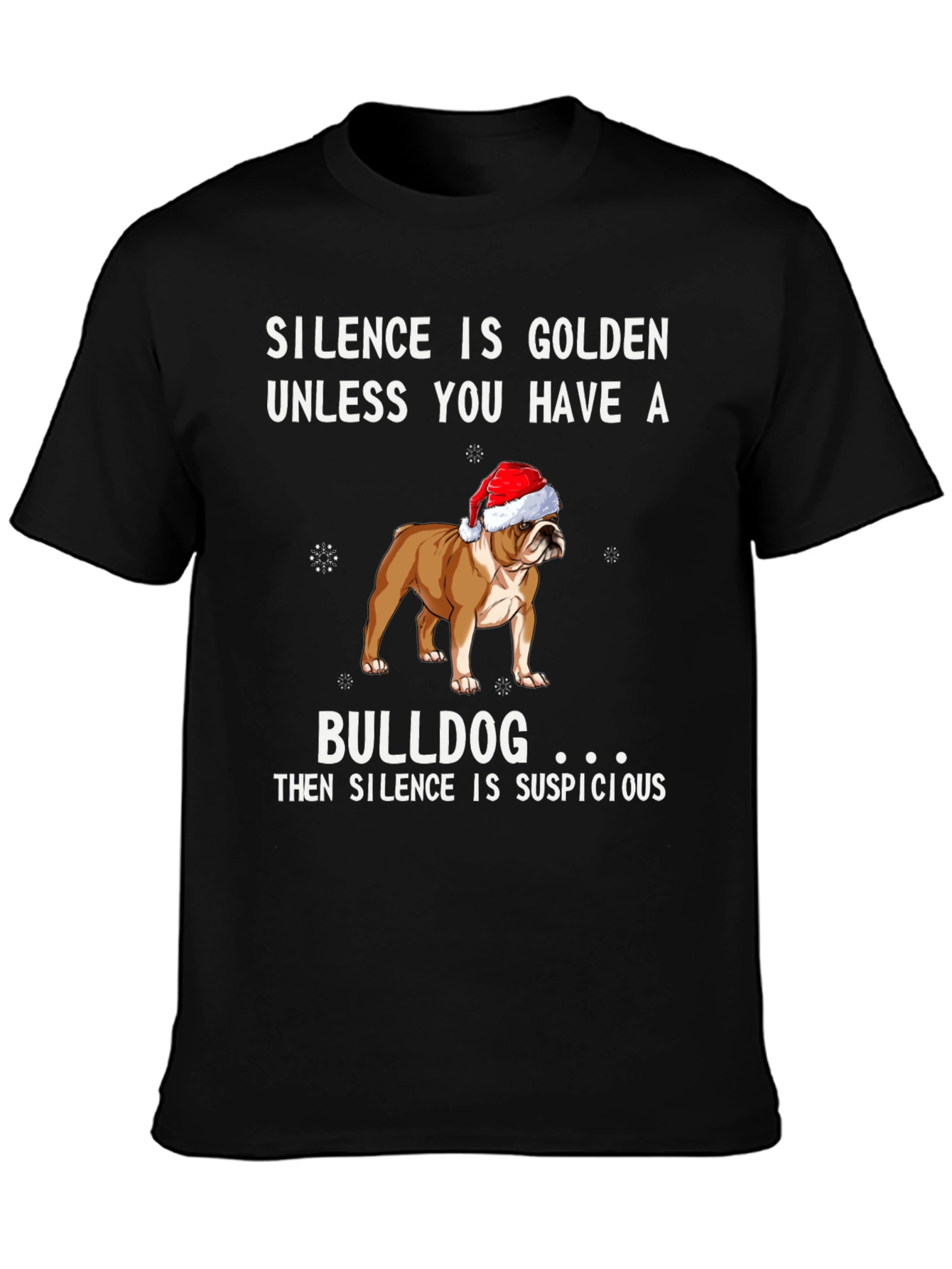 Silence is Golden Bulldog Graphic Tee