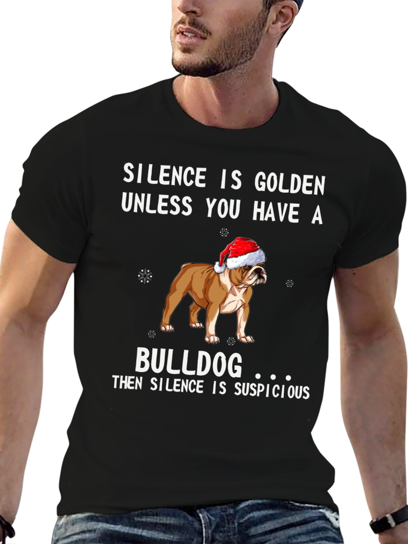 Silence is Golden Bulldog Graphic Tee