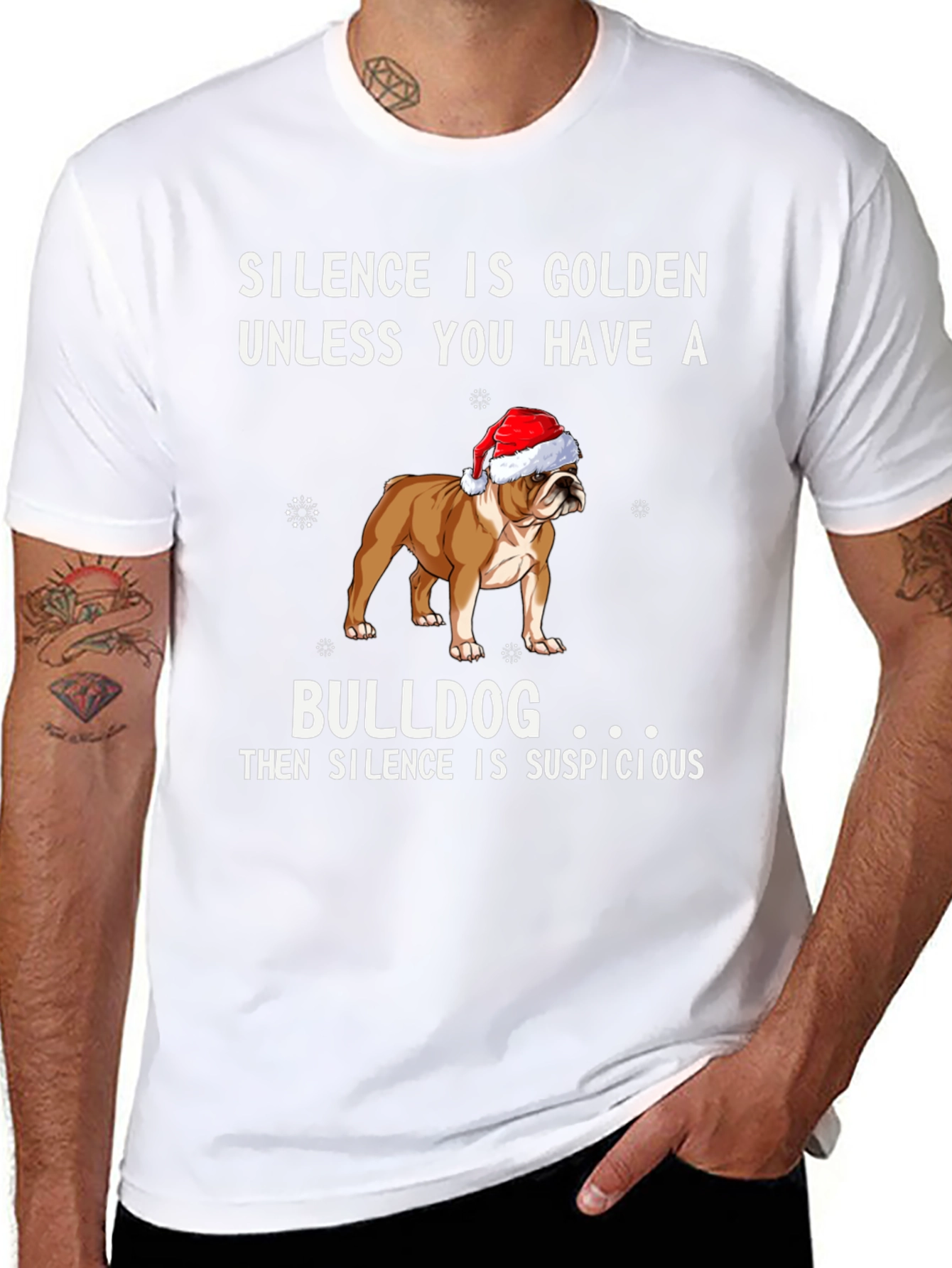 Silence is Golden Bulldog Graphic Tee