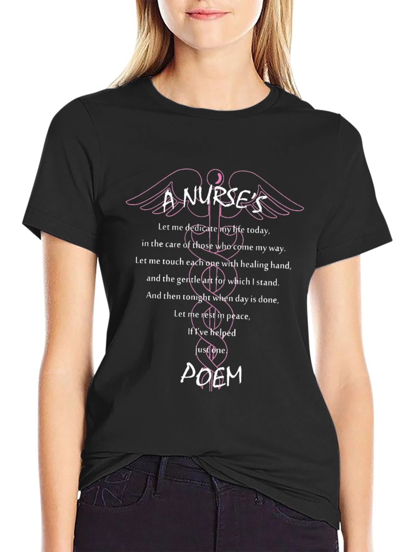 A Nurses Poem Black T-Shirt