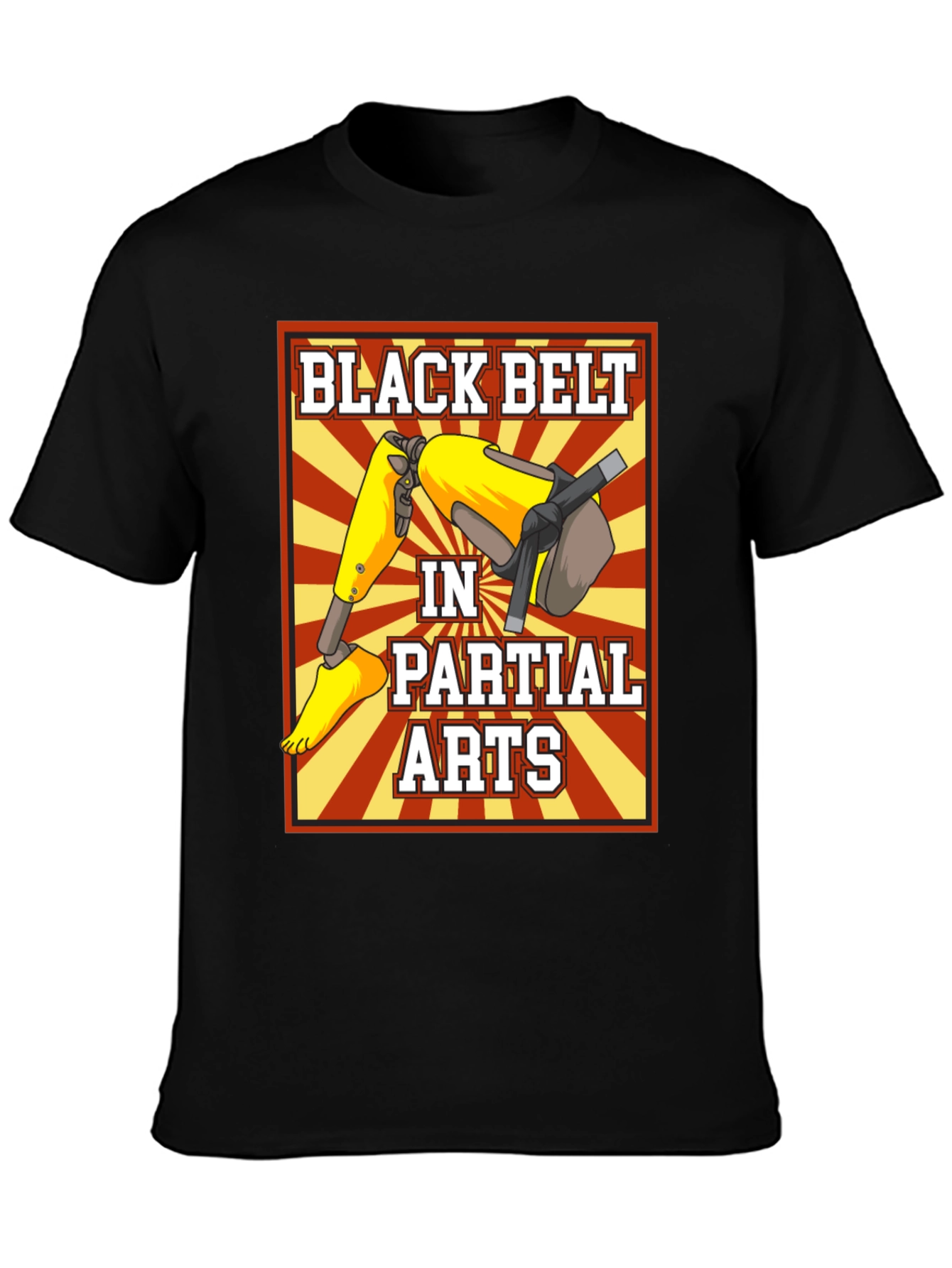Black Belt in Partial Arts Graphic T-Shirt