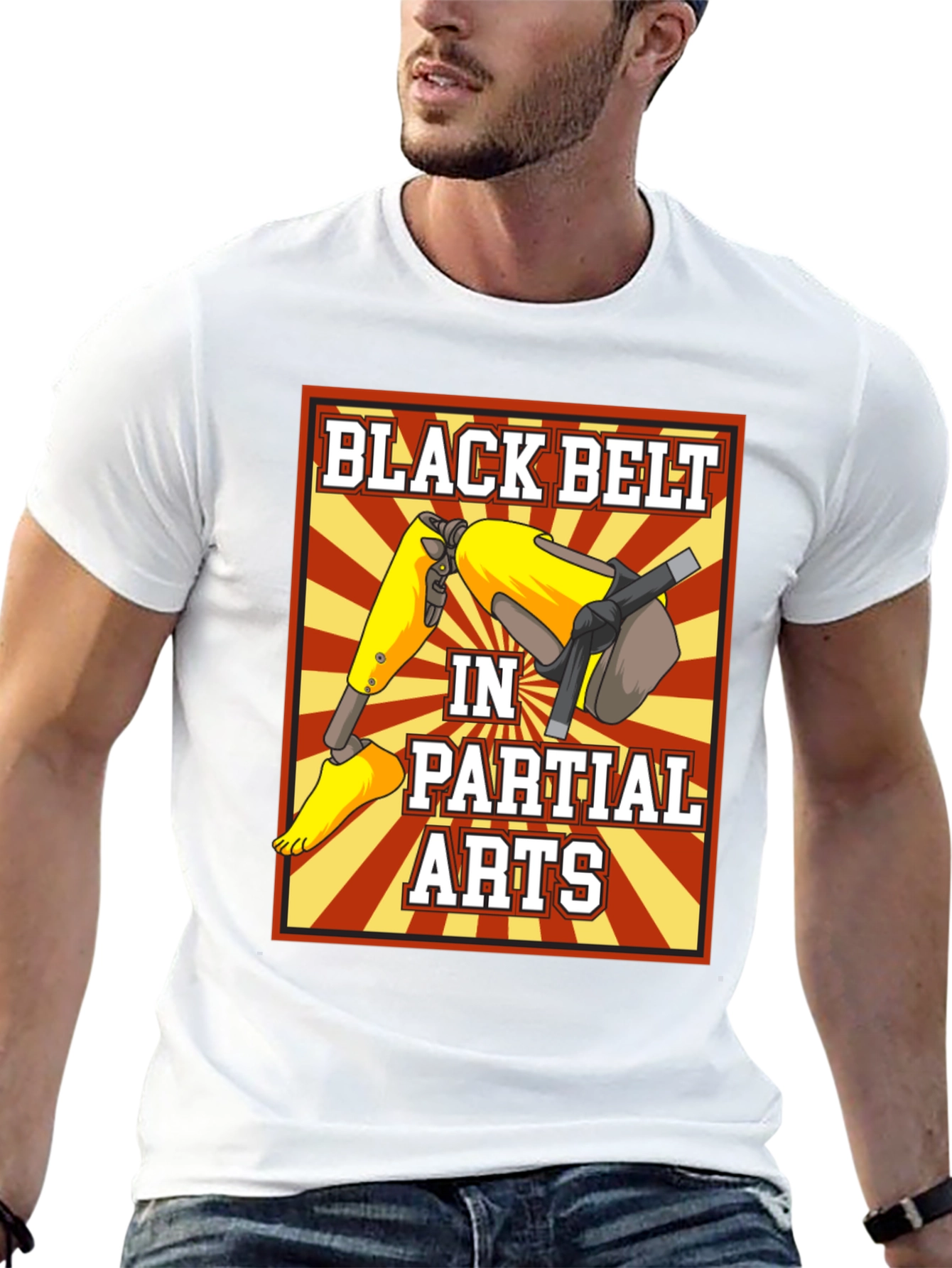 Black Belt in Partial Arts Graphic T-Shirt
