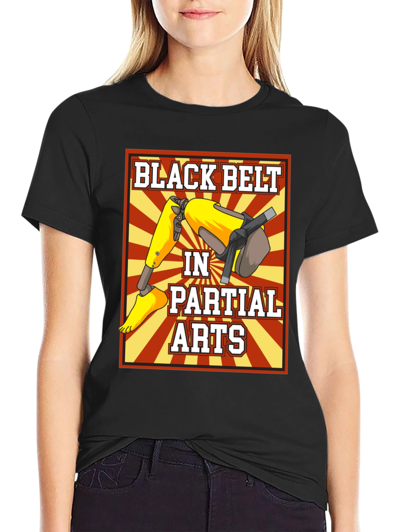 Black Belt in Partial Arts Graphic T-Shirt