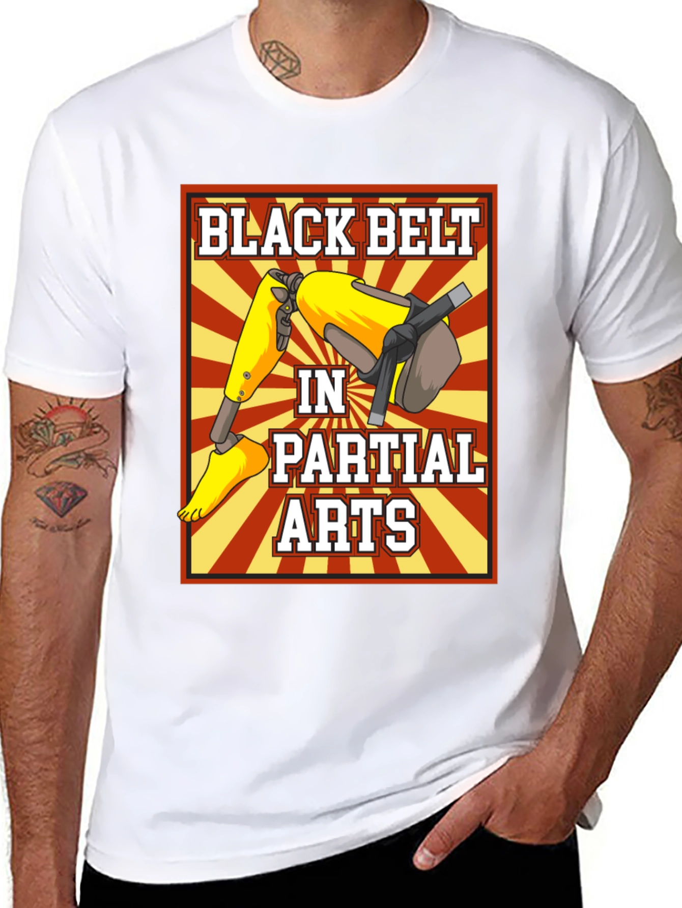 Black Belt in Partial Arts Graphic T-Shirt