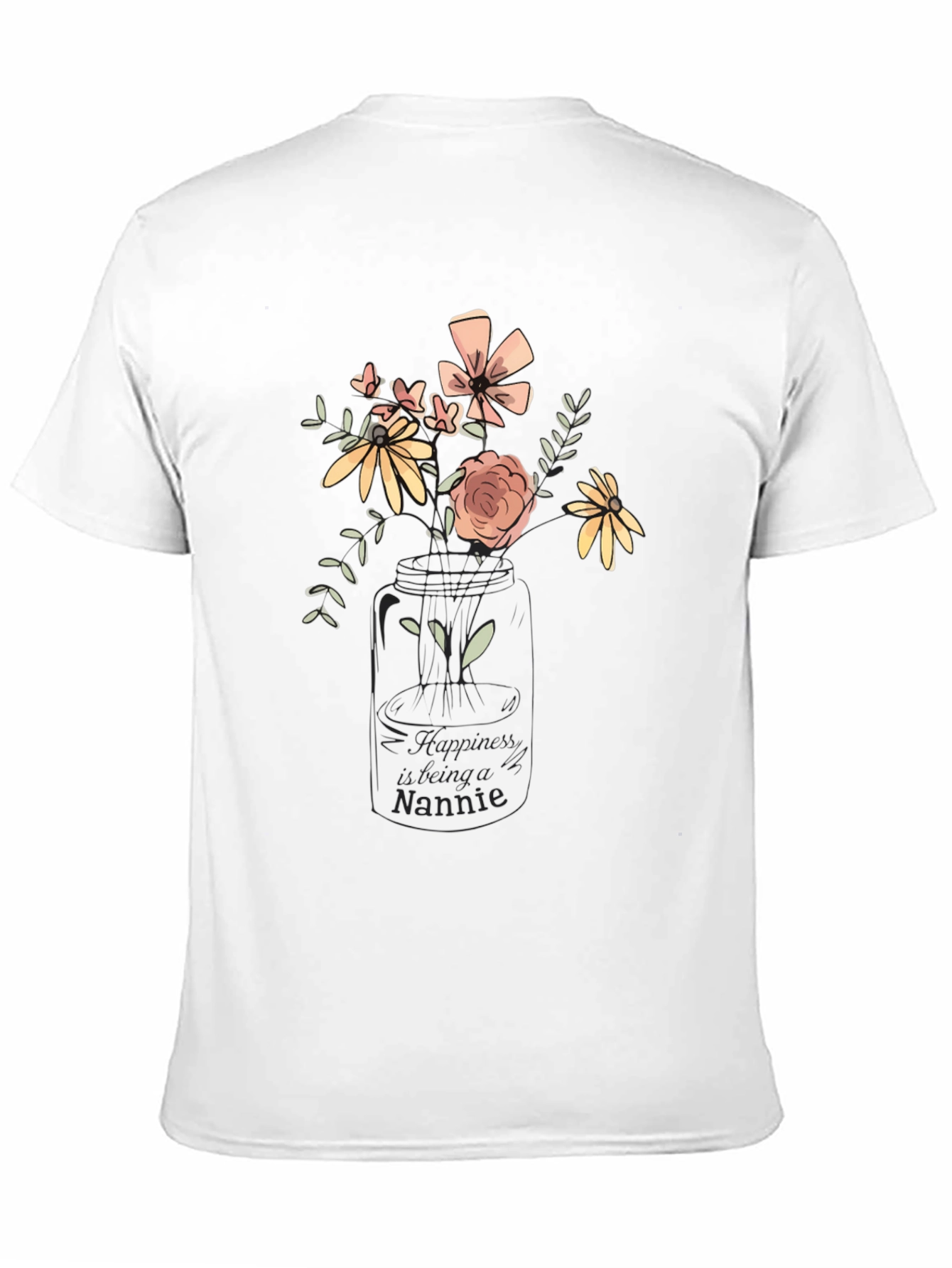 Floral Nannie T-Shirt - Black