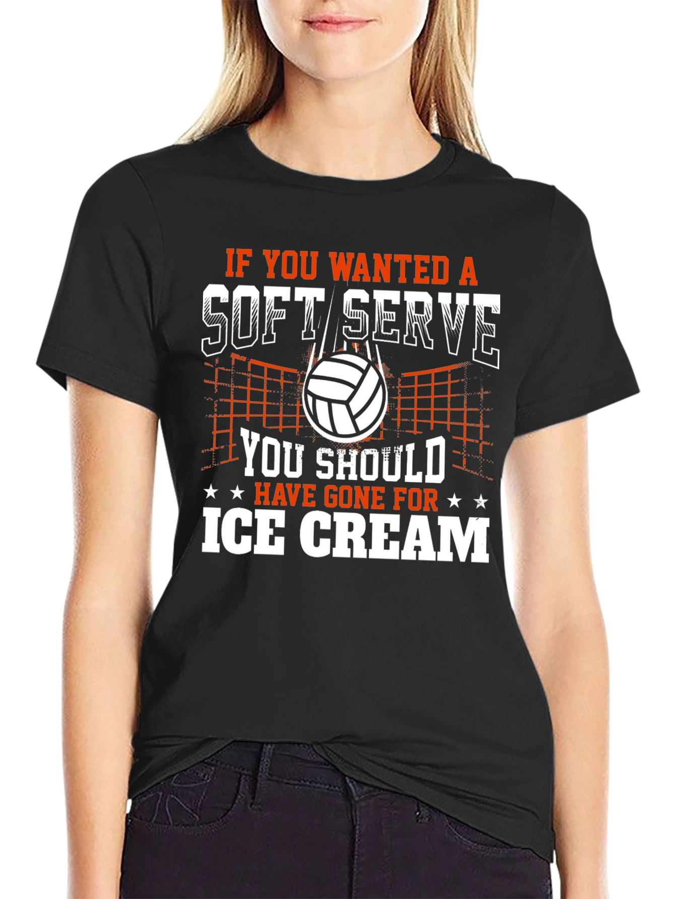 Soft Serve Volleyball Graphic T-Shirt