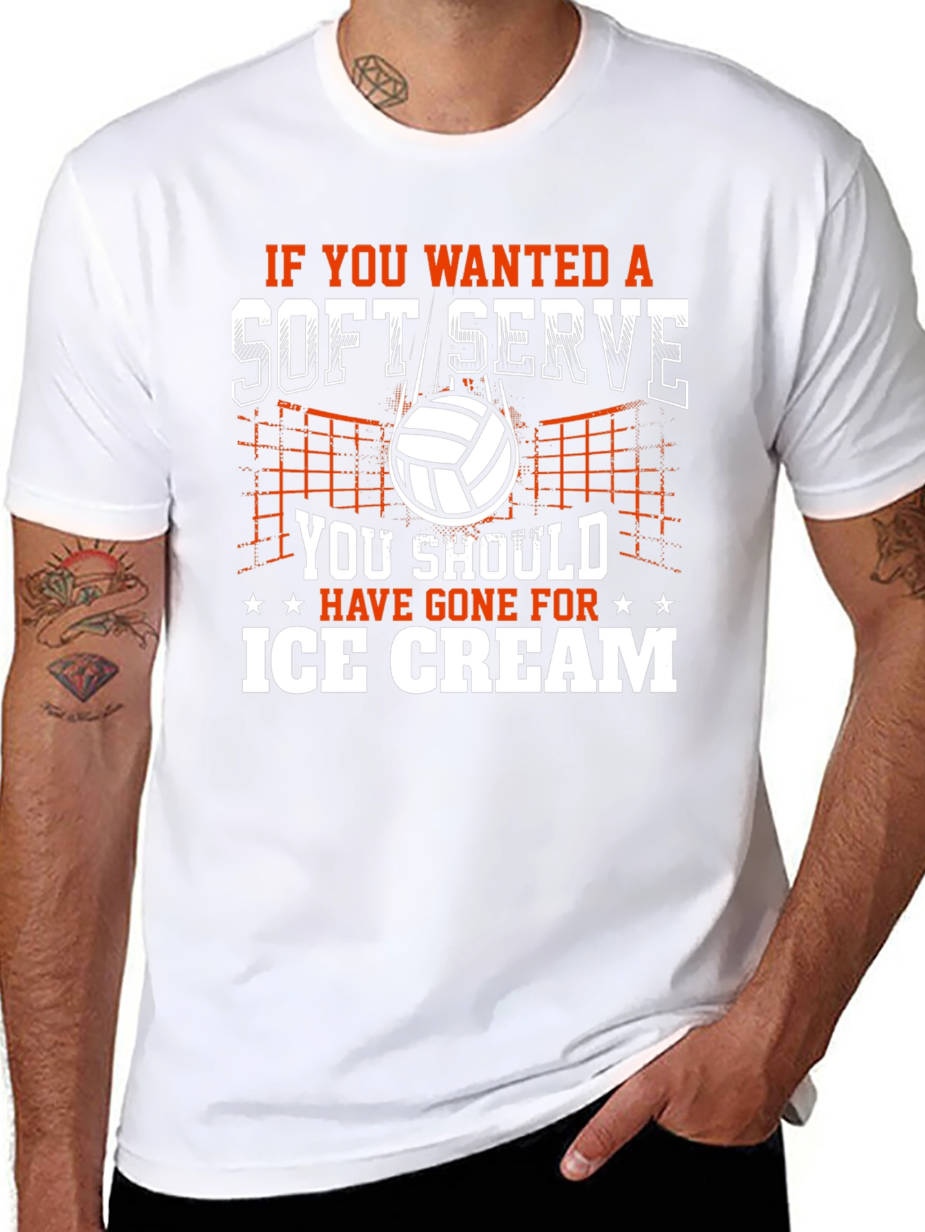 Soft Serve Volleyball Graphic T-Shirt