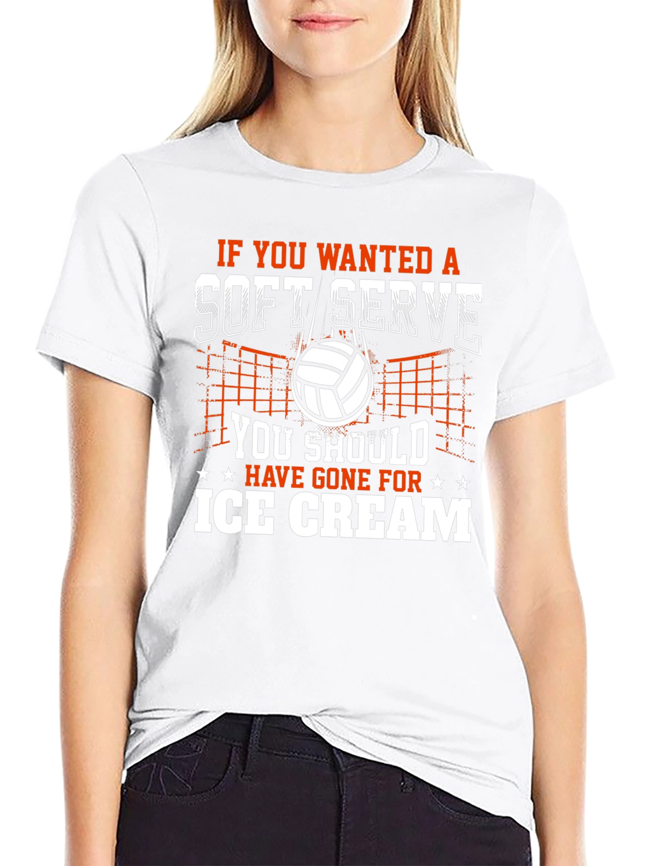 Soft Serve Volleyball Graphic T-Shirt