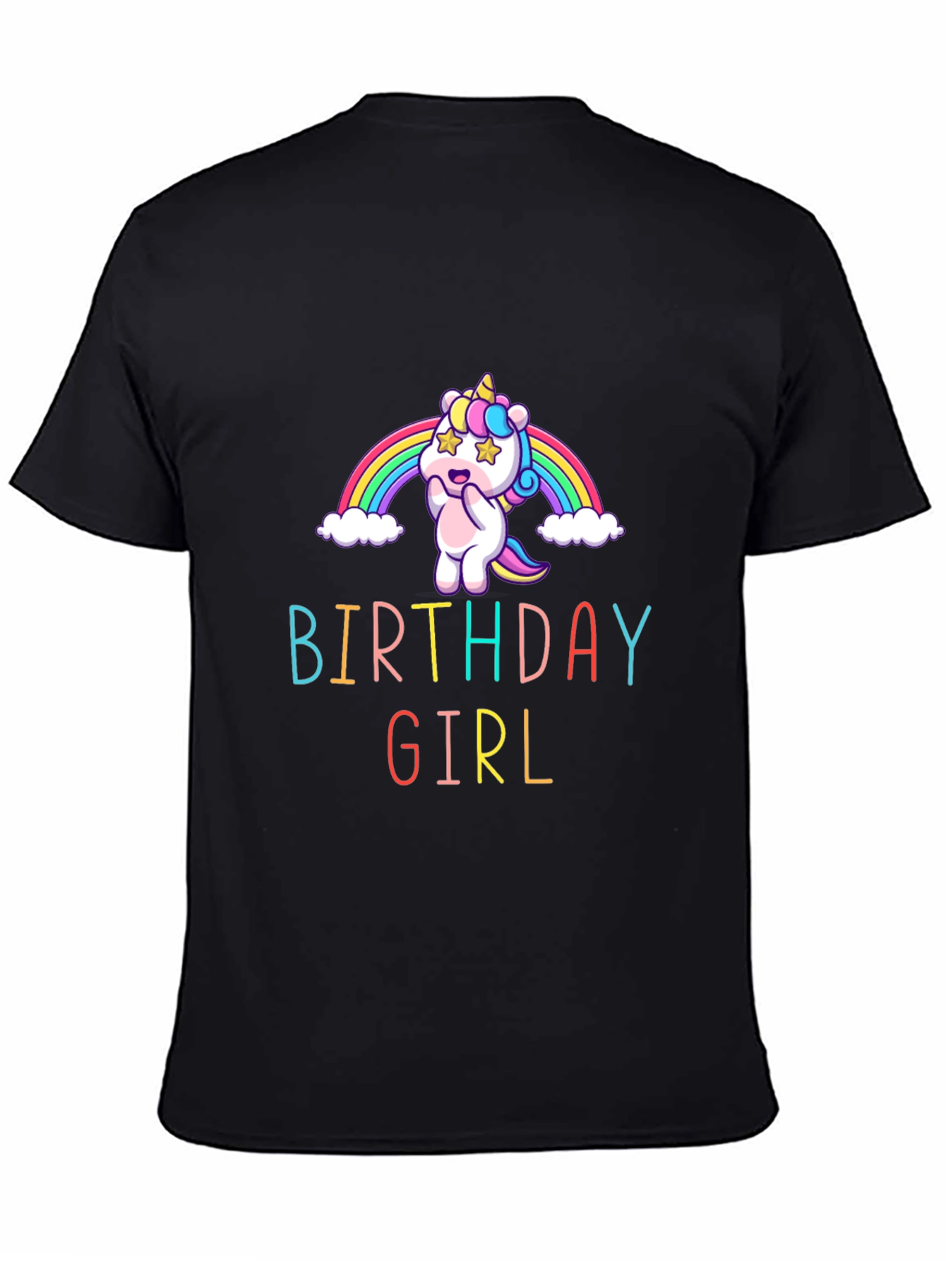 Birthday Girl Unicorn Graphic Tee