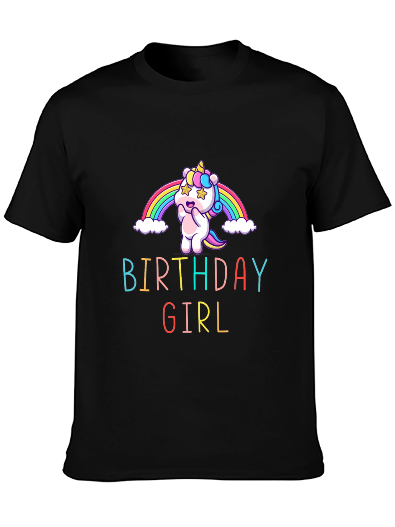Birthday Girl Unicorn Graphic Tee