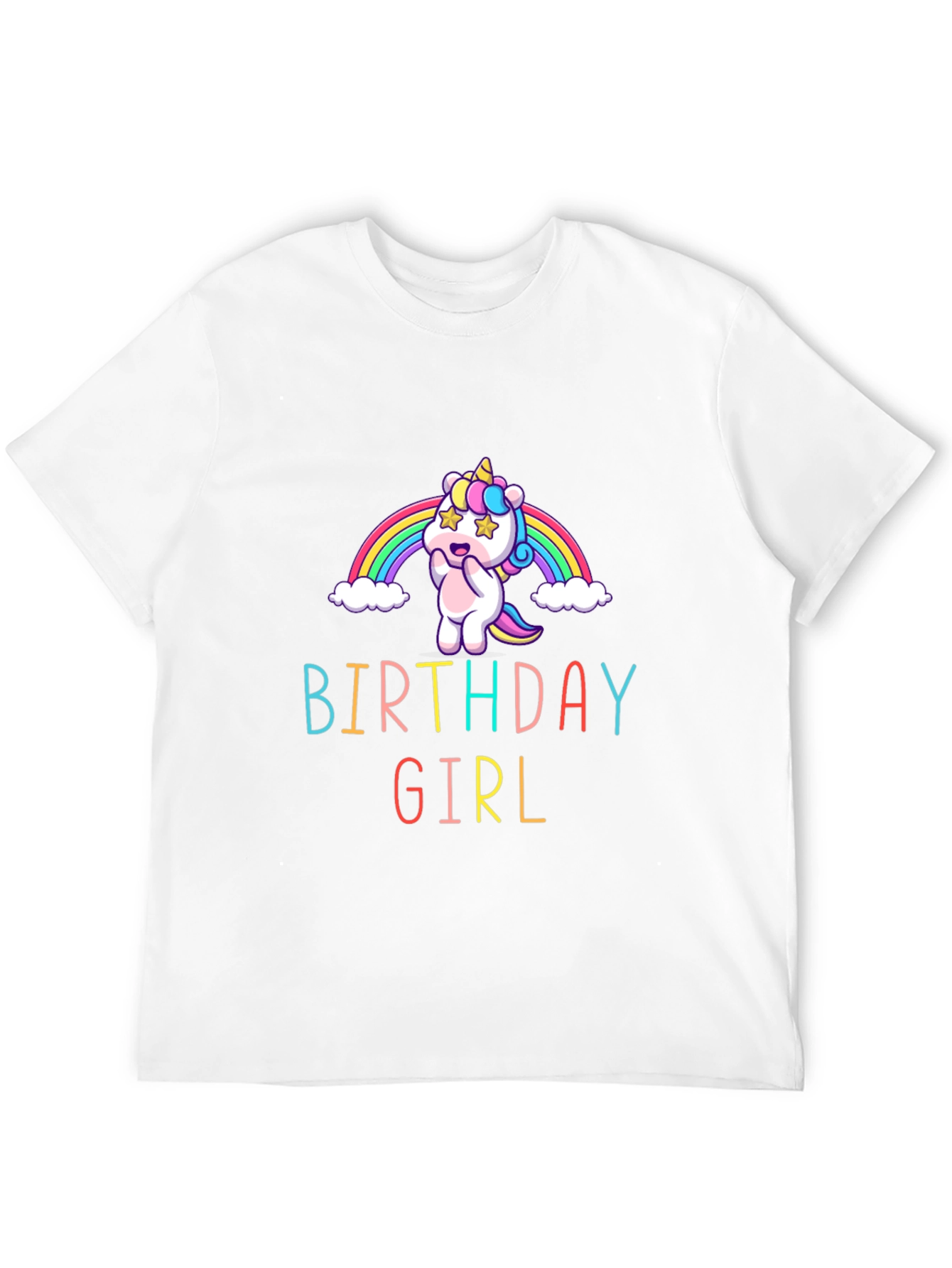 Birthday Girl Unicorn Graphic Tee