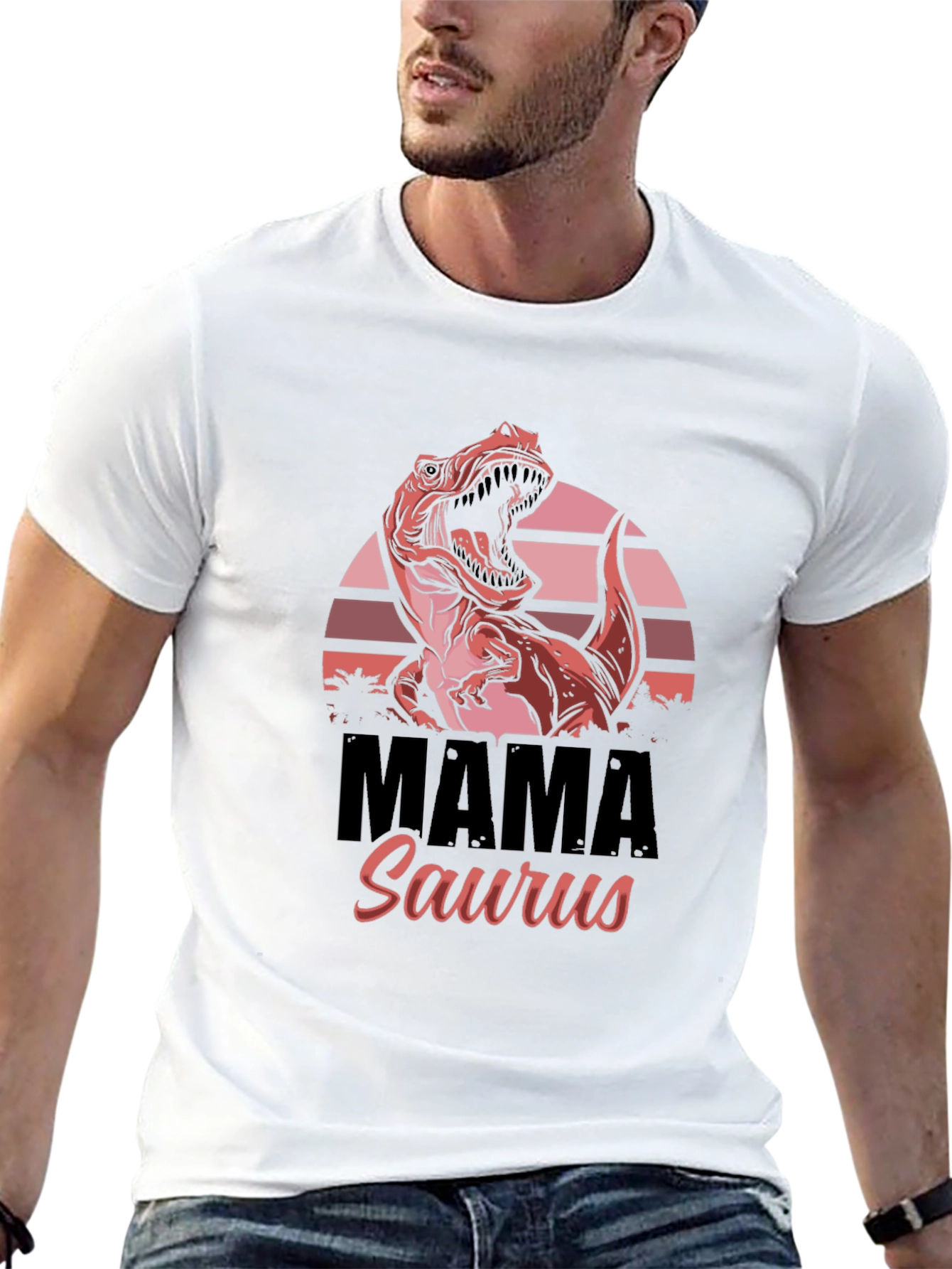 Mama Saurus T-Shirt - Dinosaur Graphic Tee