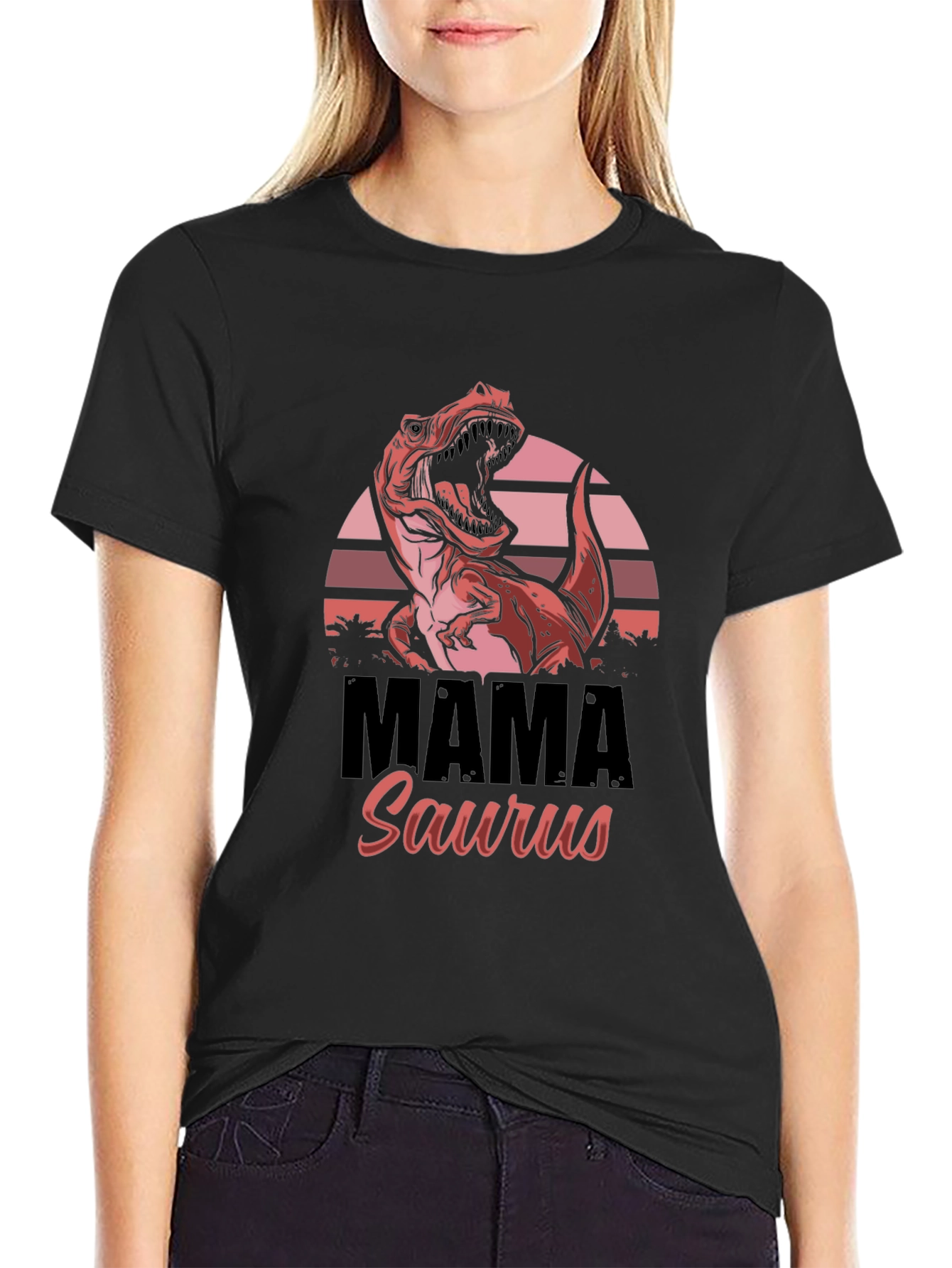 Mama Saurus T-Shirt - Dinosaur Graphic Tee