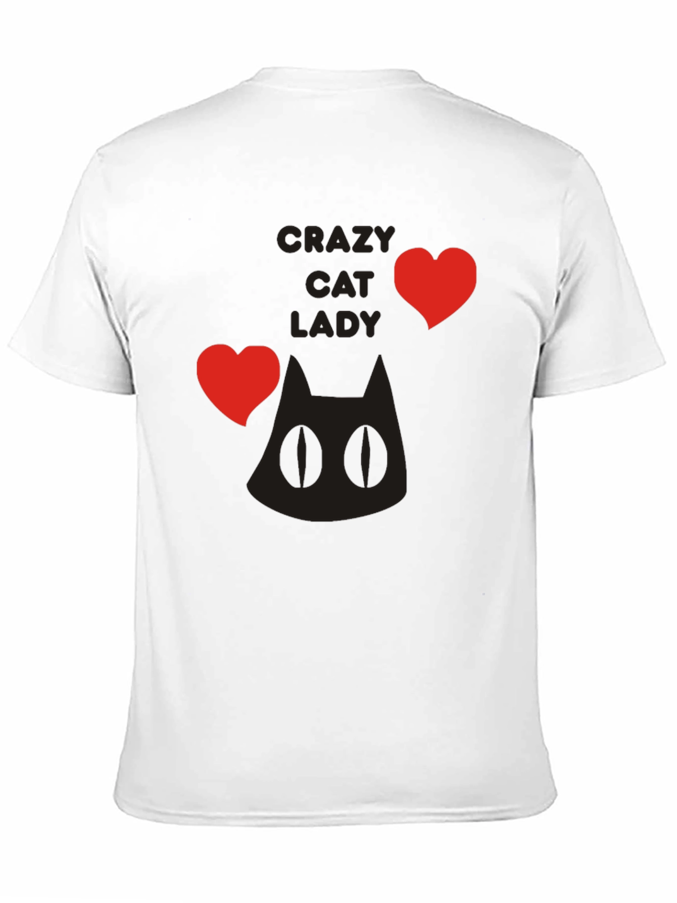 Crazy Cat Lady T-Shirt - Black Novelty Tee