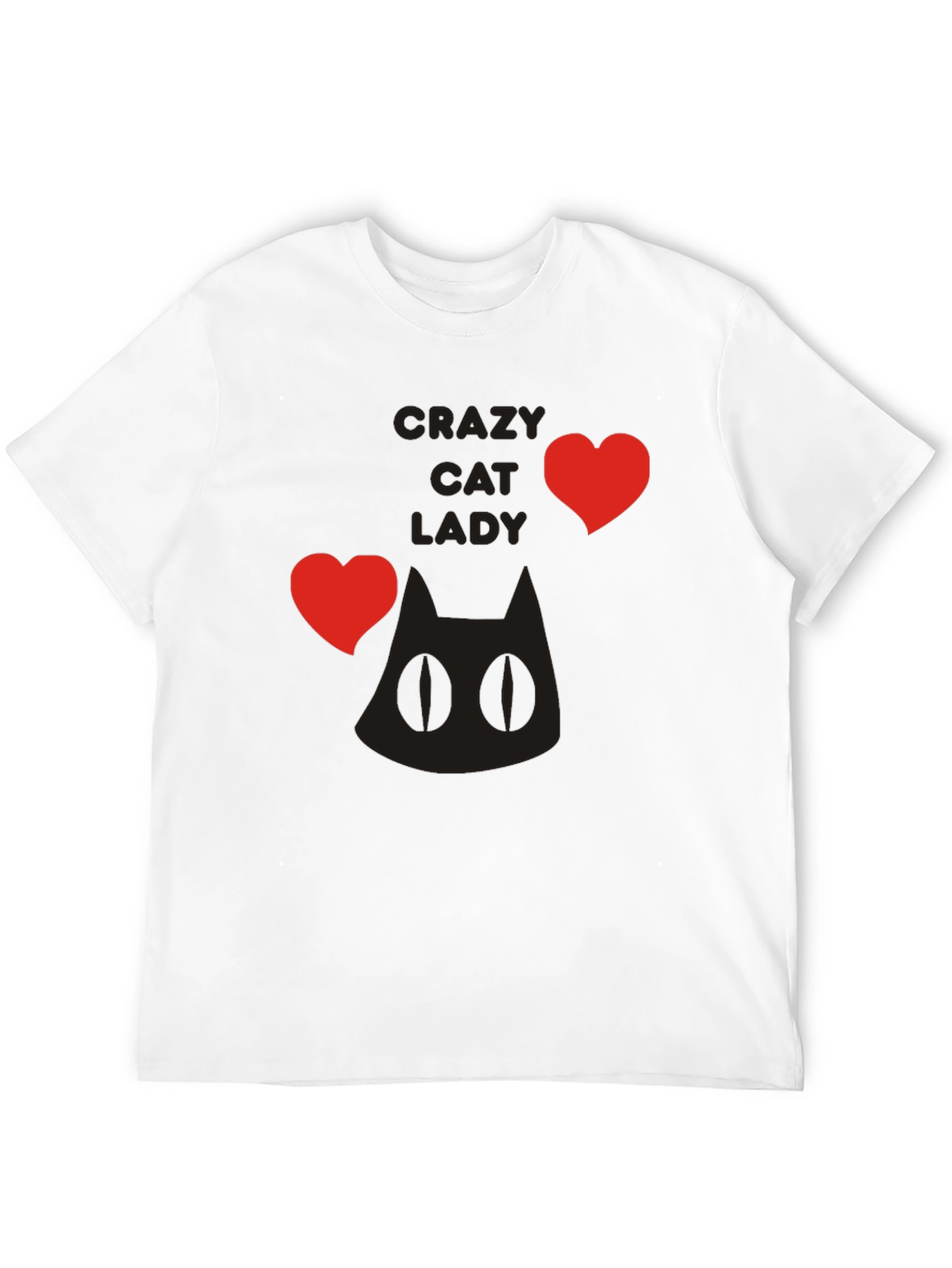 Crazy Cat Lady T-Shirt - Black Novelty Tee