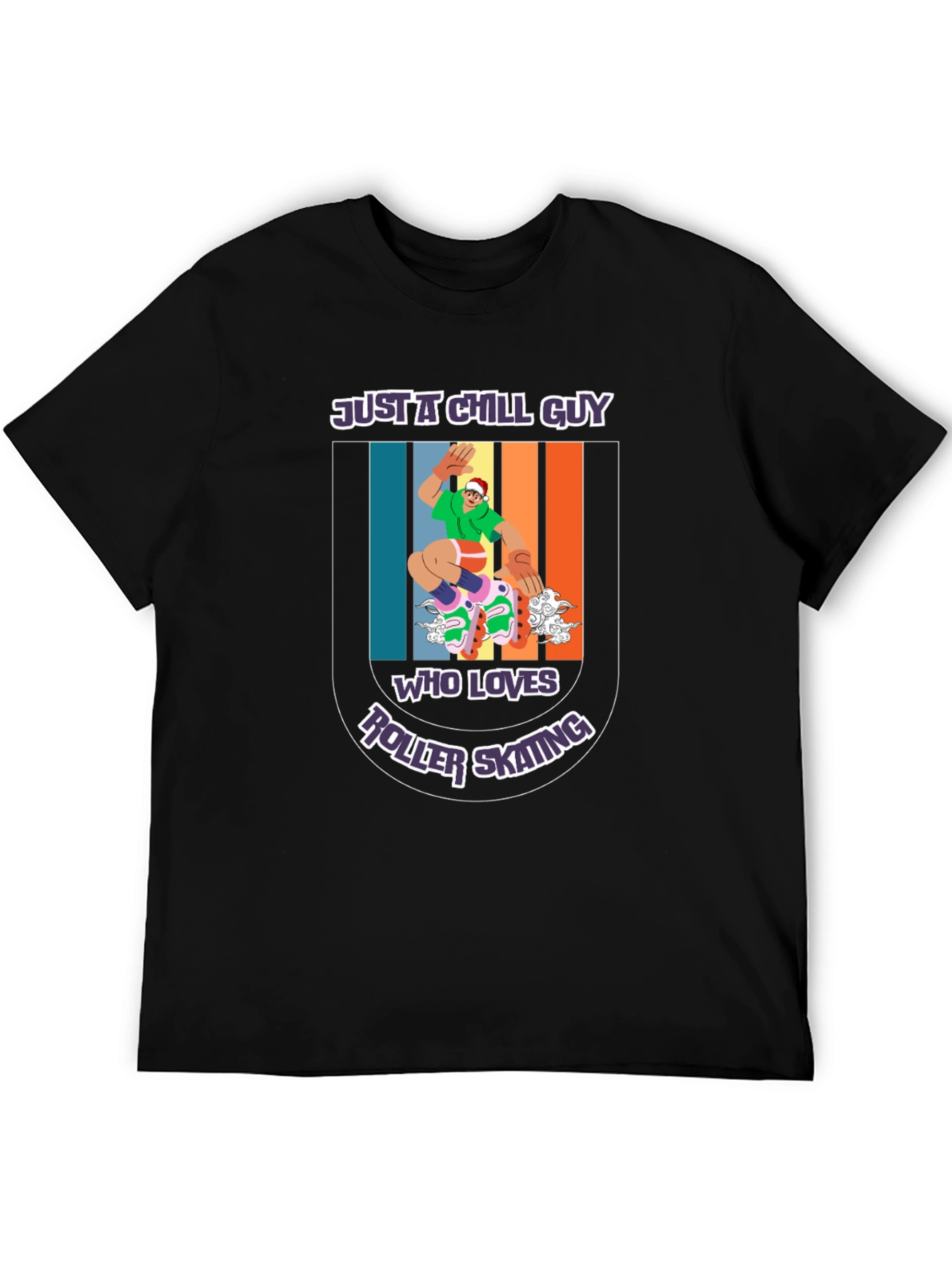 Chill Guy Roller Skating Graphic Tee