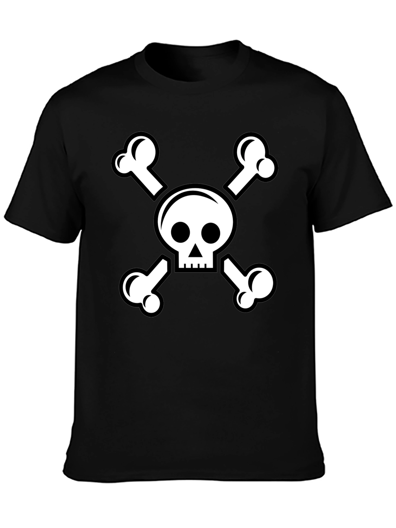 Skull & Crossbones Black Graphic Tee