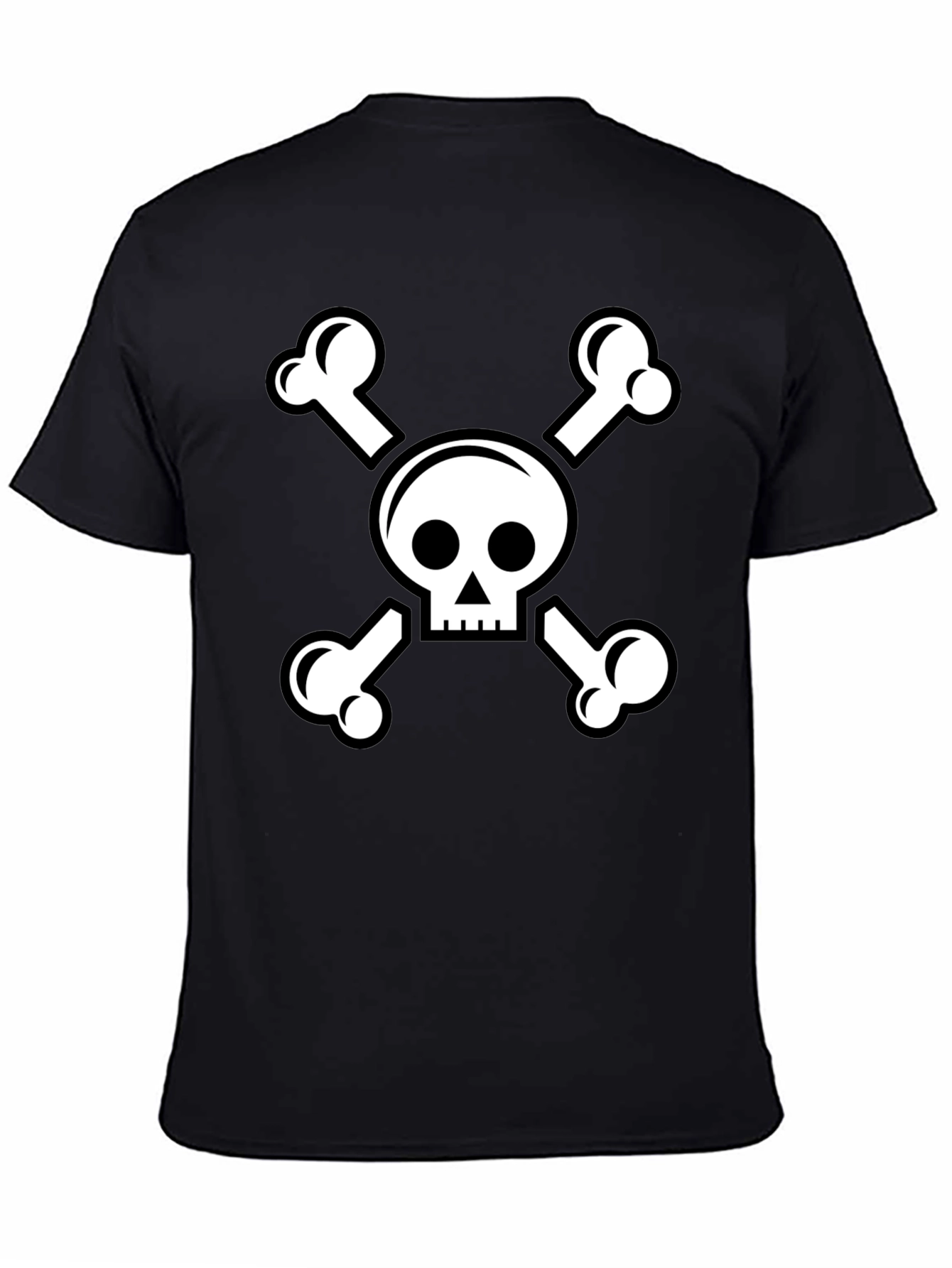 Skull & Crossbones Black Graphic Tee