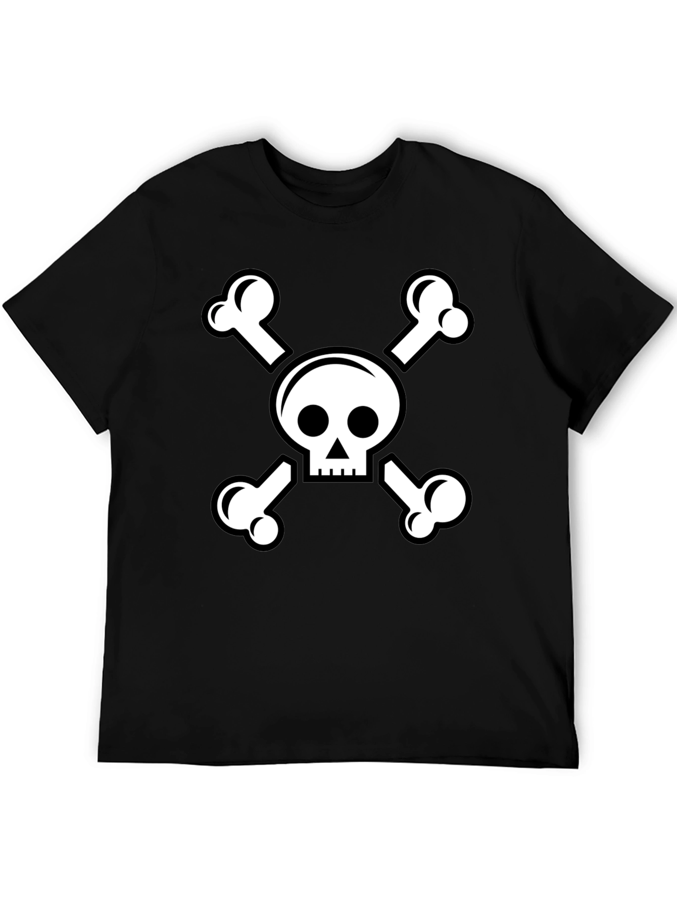 Skull & Crossbones Black Graphic Tee