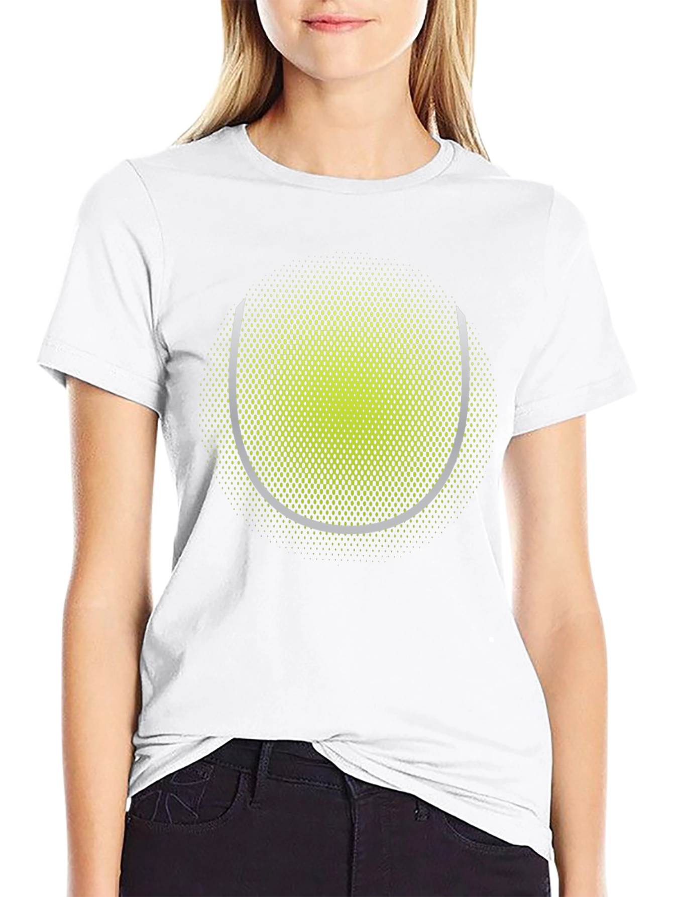 Tennis Ball Graphic Tee - Sporty Black T-Shirt