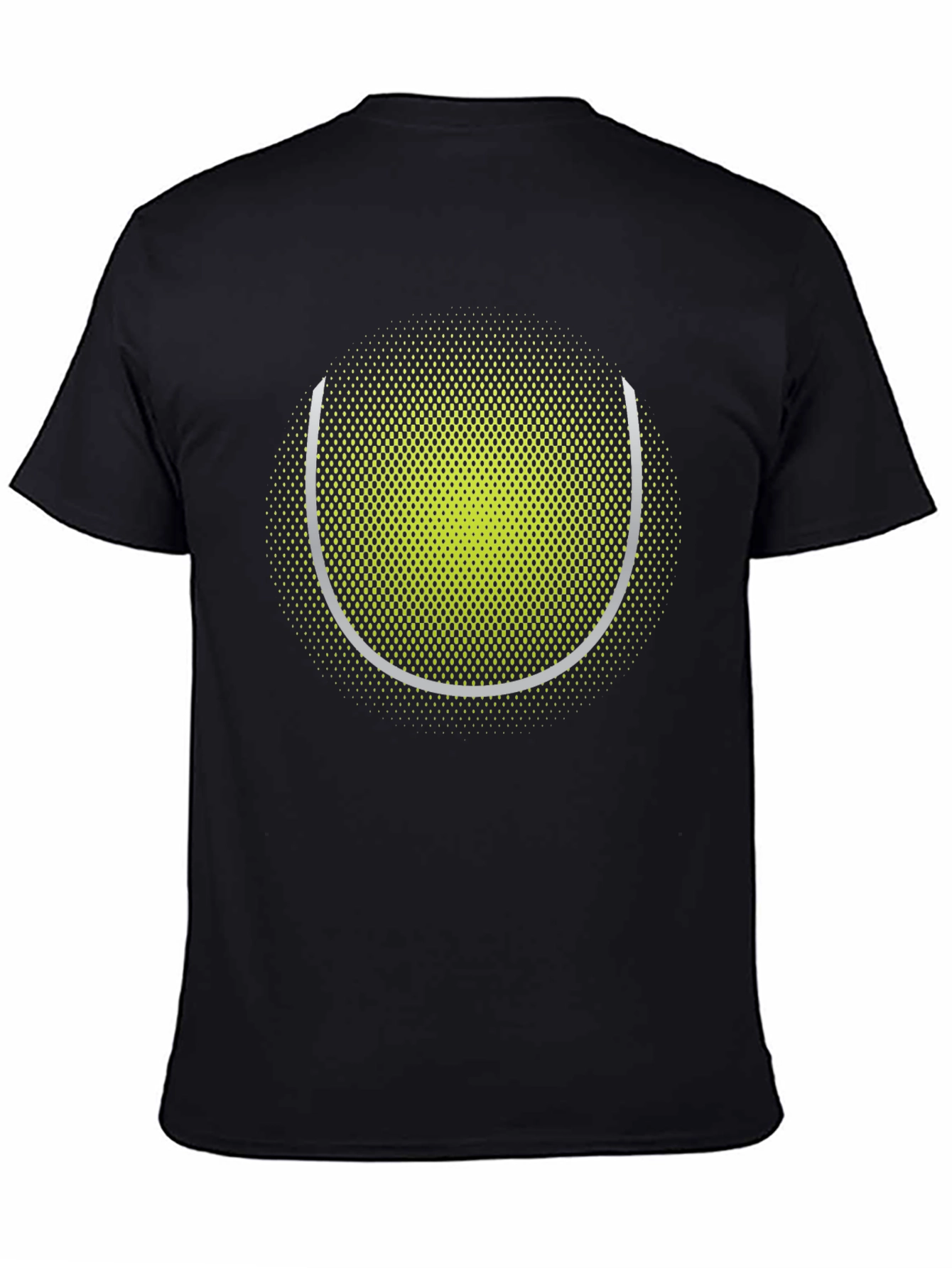 Tennis Ball Graphic Tee - Sporty Black T-Shirt