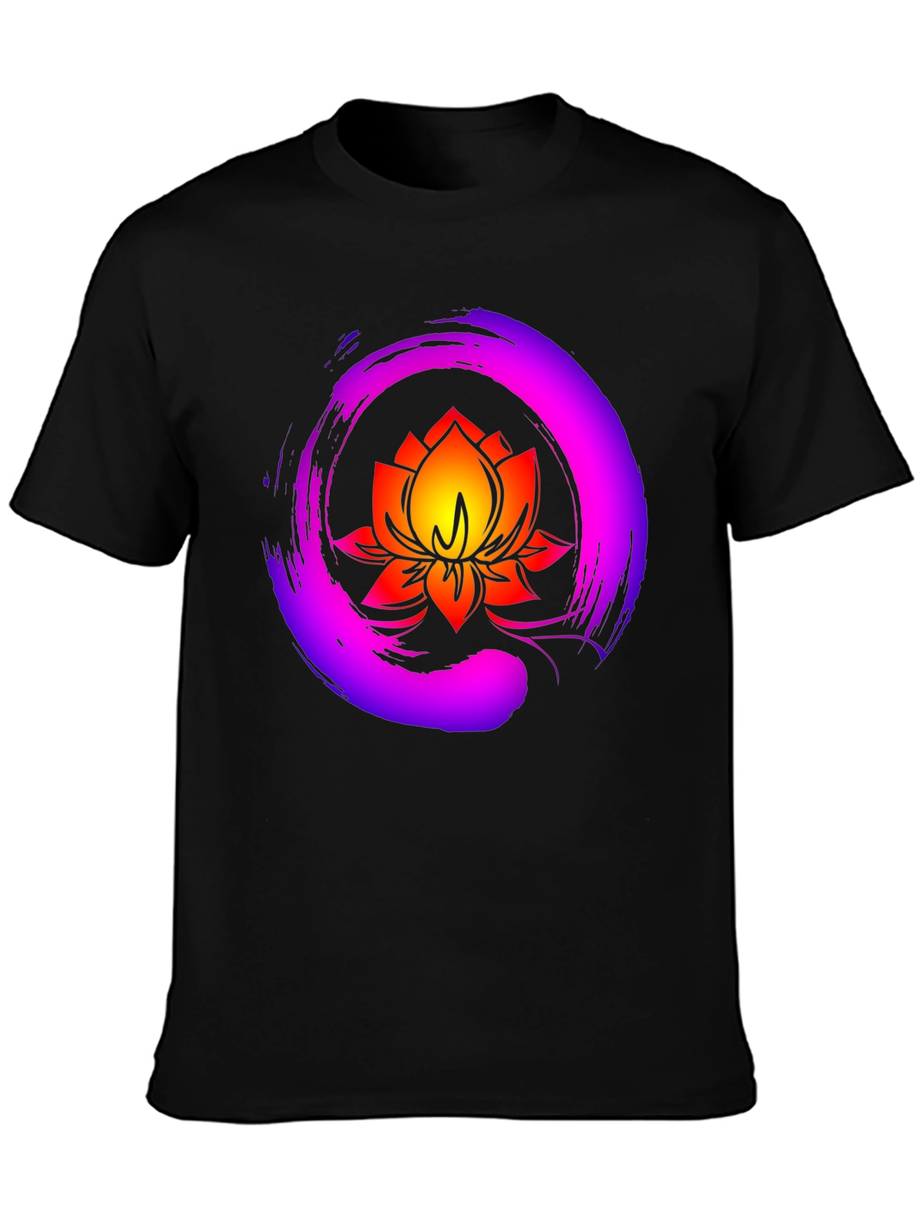 Lotus Flower Graphic Tee - Zen Meditation Shirt