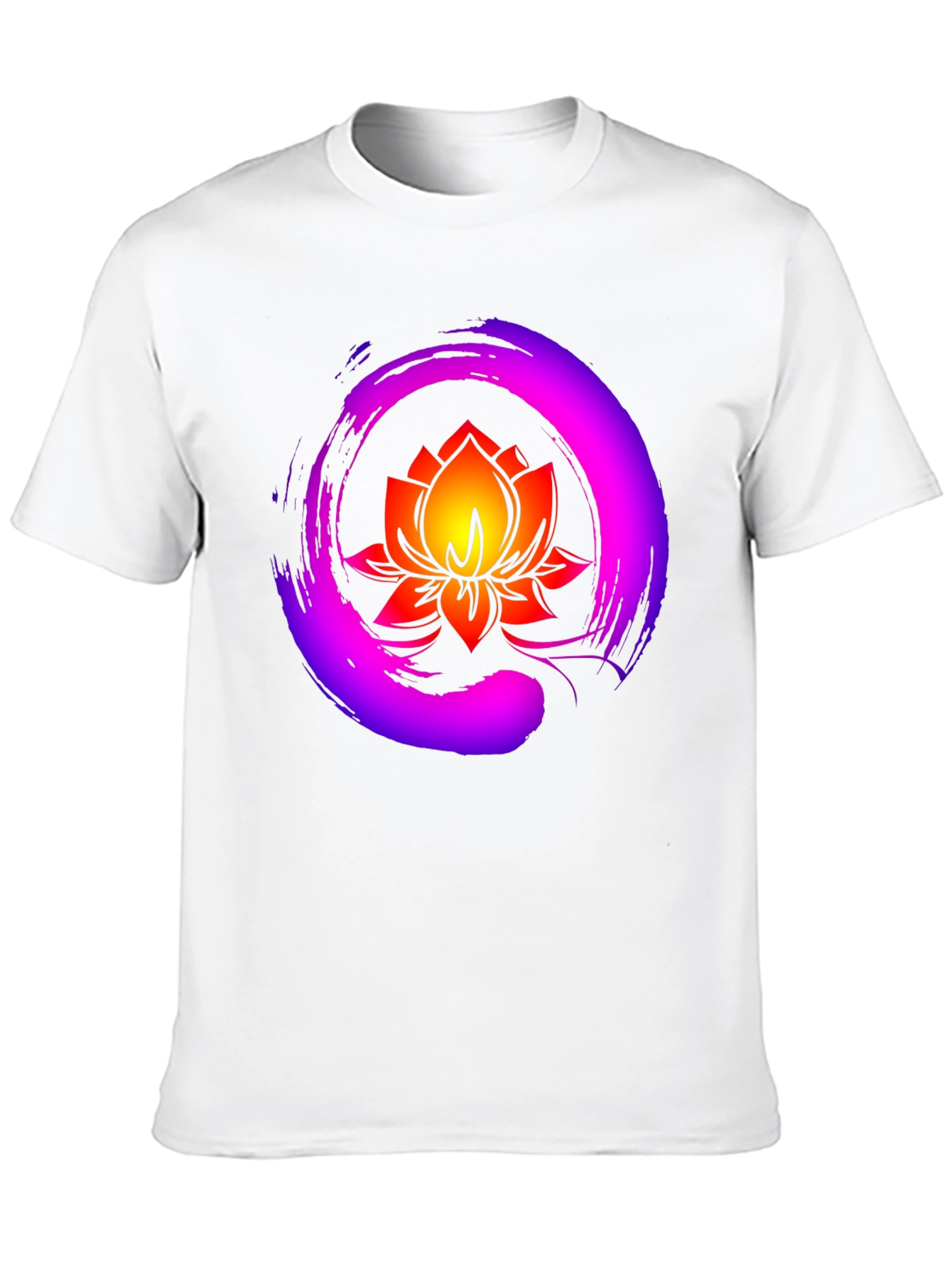 Lotus Flower Graphic Tee - Zen Meditation Shirt