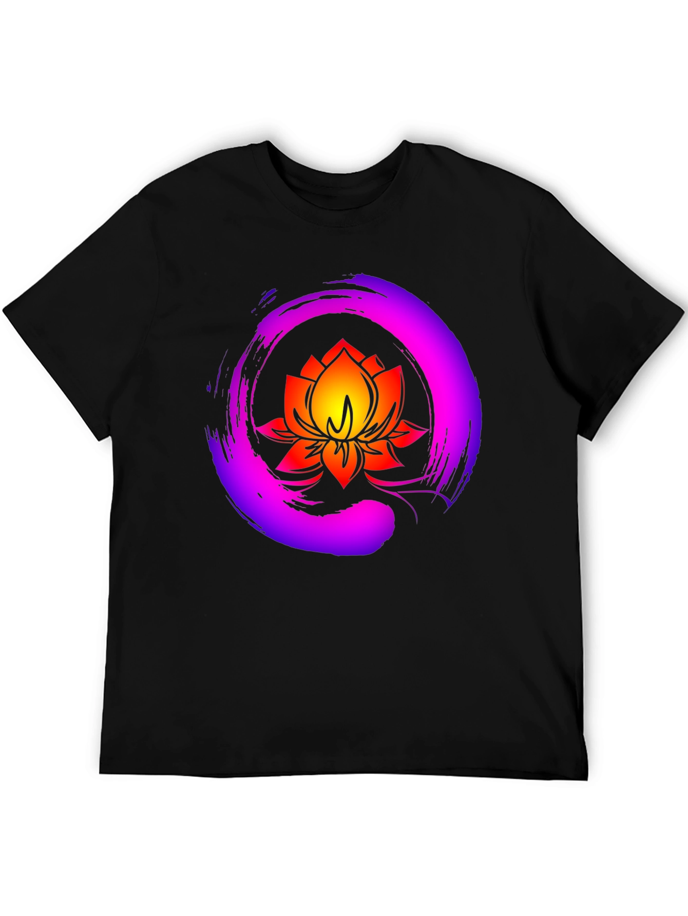 Lotus Flower Graphic Tee - Zen Meditation Shirt